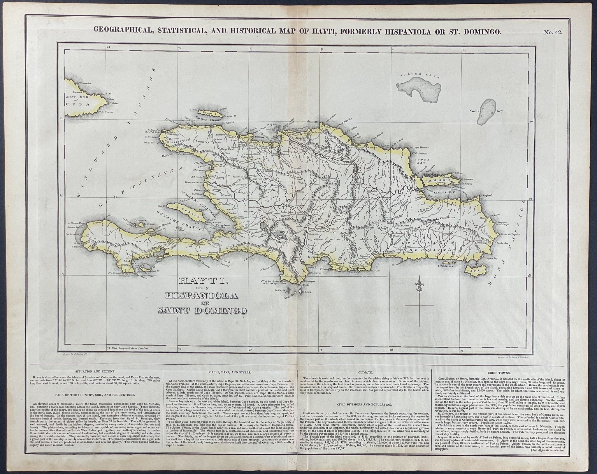 Map of Hispaniola