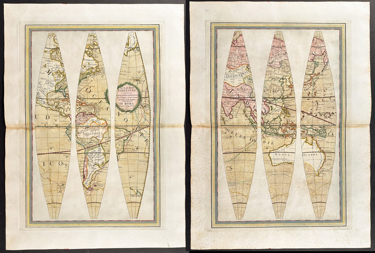 Plates for Assembling a Globe