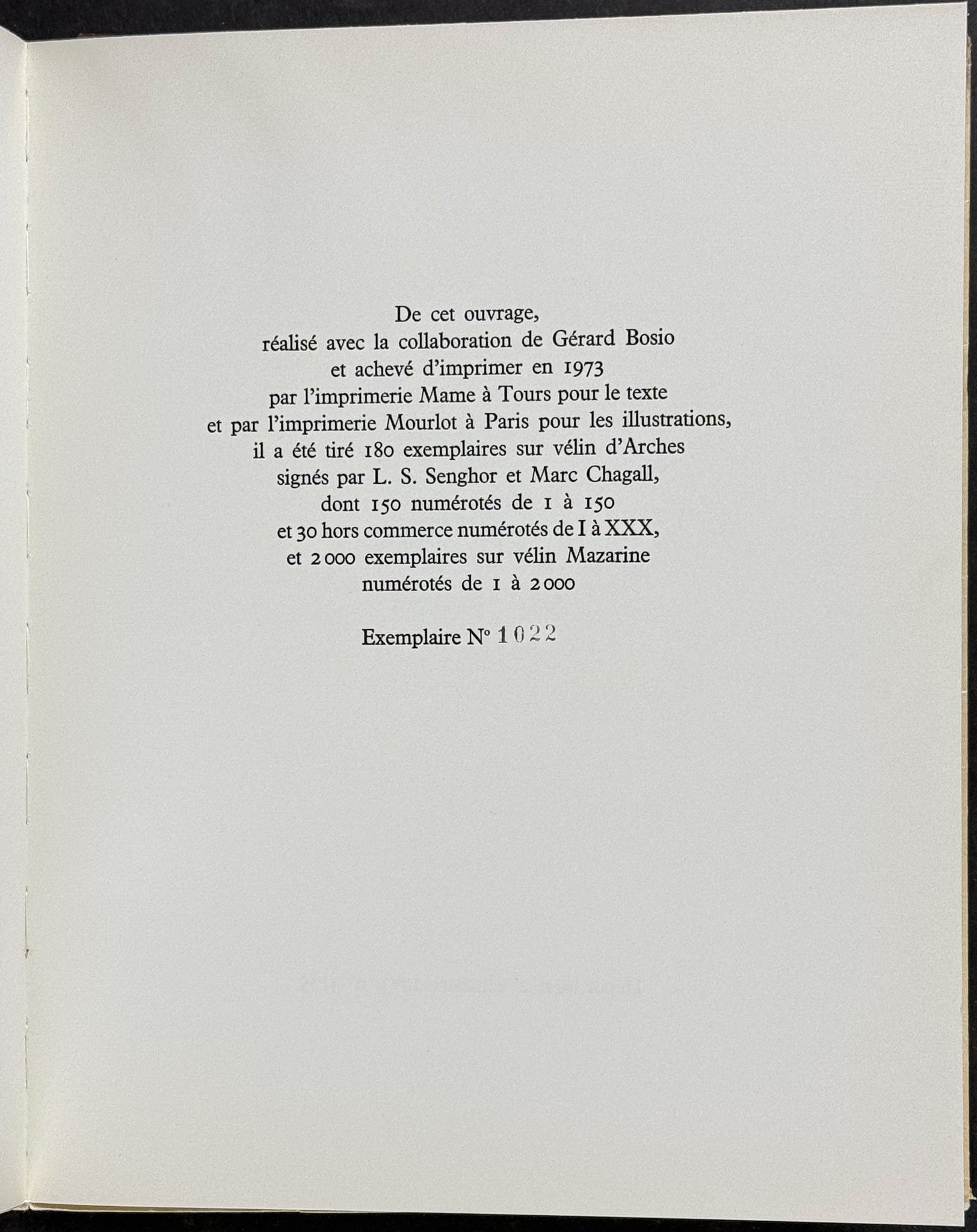 Marc Chagall & Senghor's Lettres d'hivernage - Signed by Chagall, Poetry & 9 Original Lithographs
