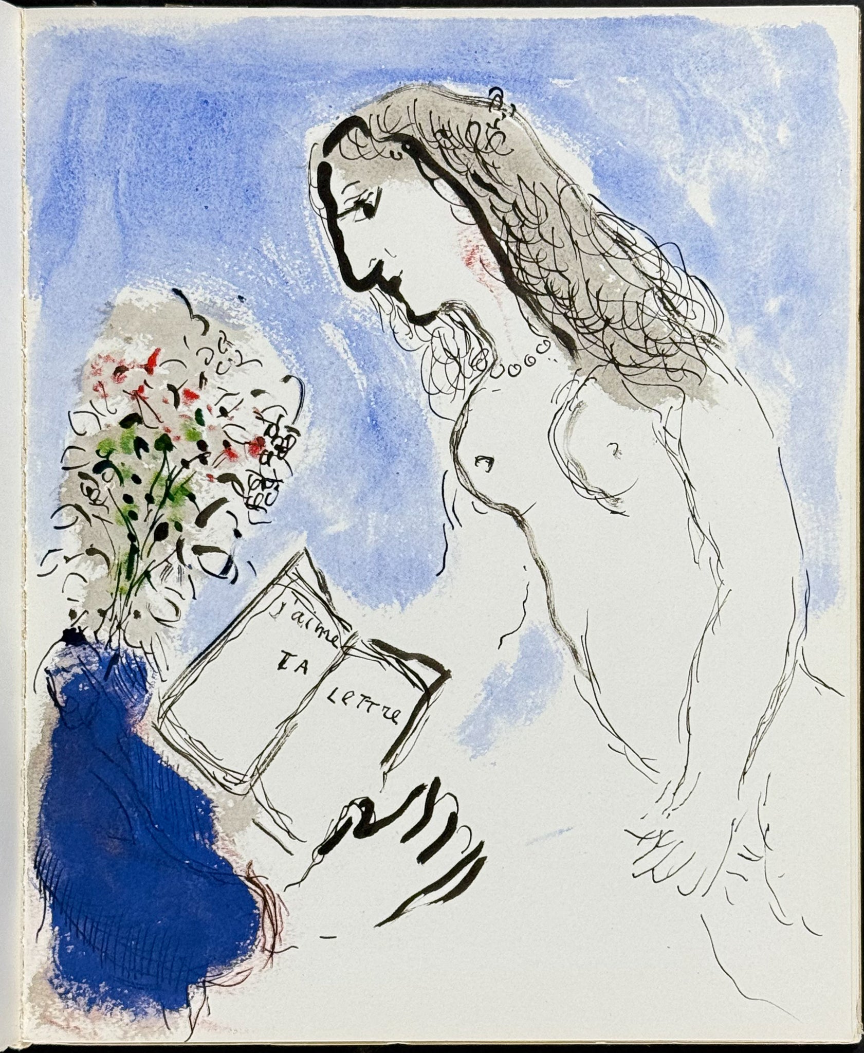 Marc Chagall & Senghor's Lettres d'hivernage - Signed by Chagall, Poetry & 9 Original Lithographs