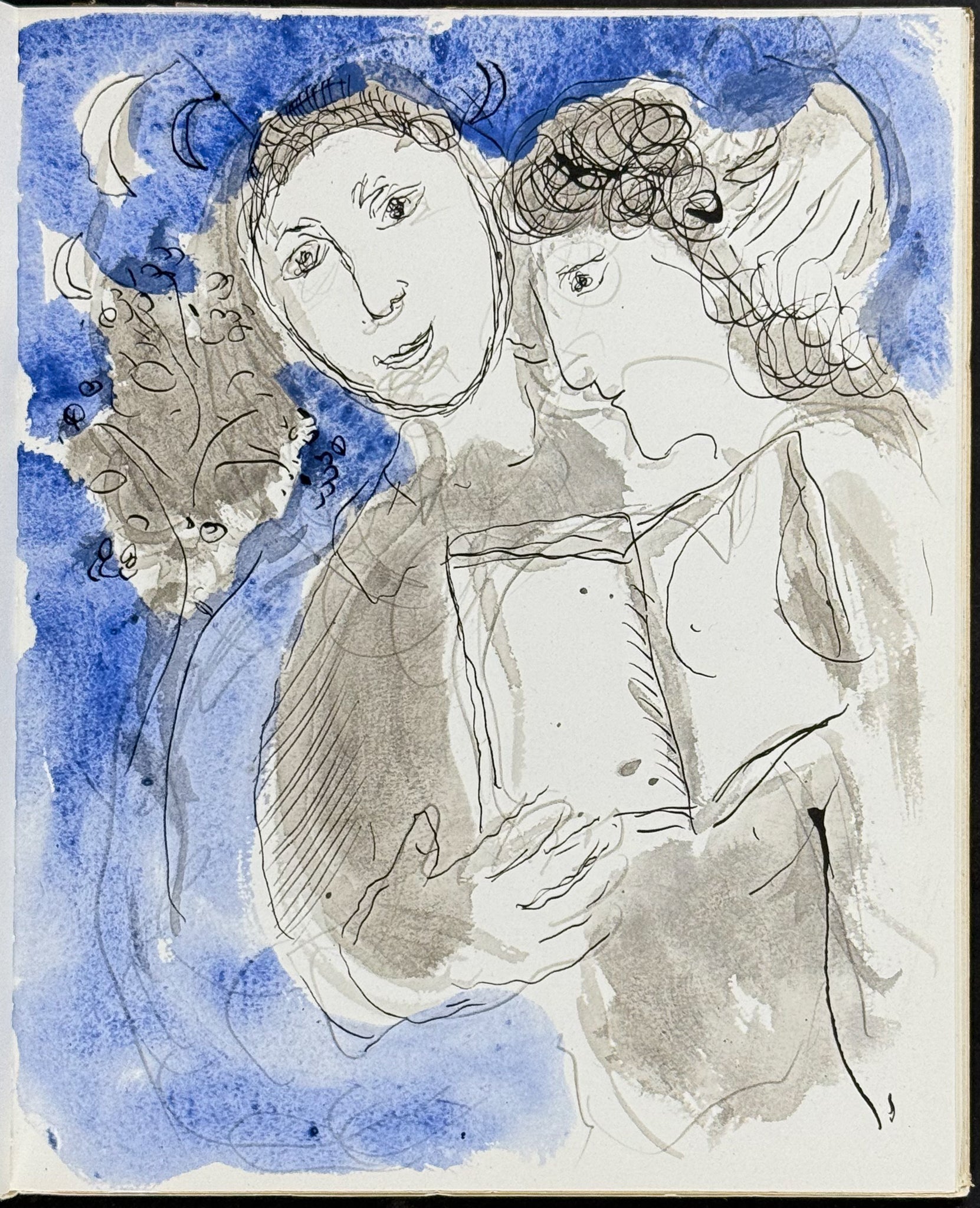 Marc Chagall & Senghor's Lettres d'hivernage - Signed by Chagall, Poetry & 9 Original Lithographs