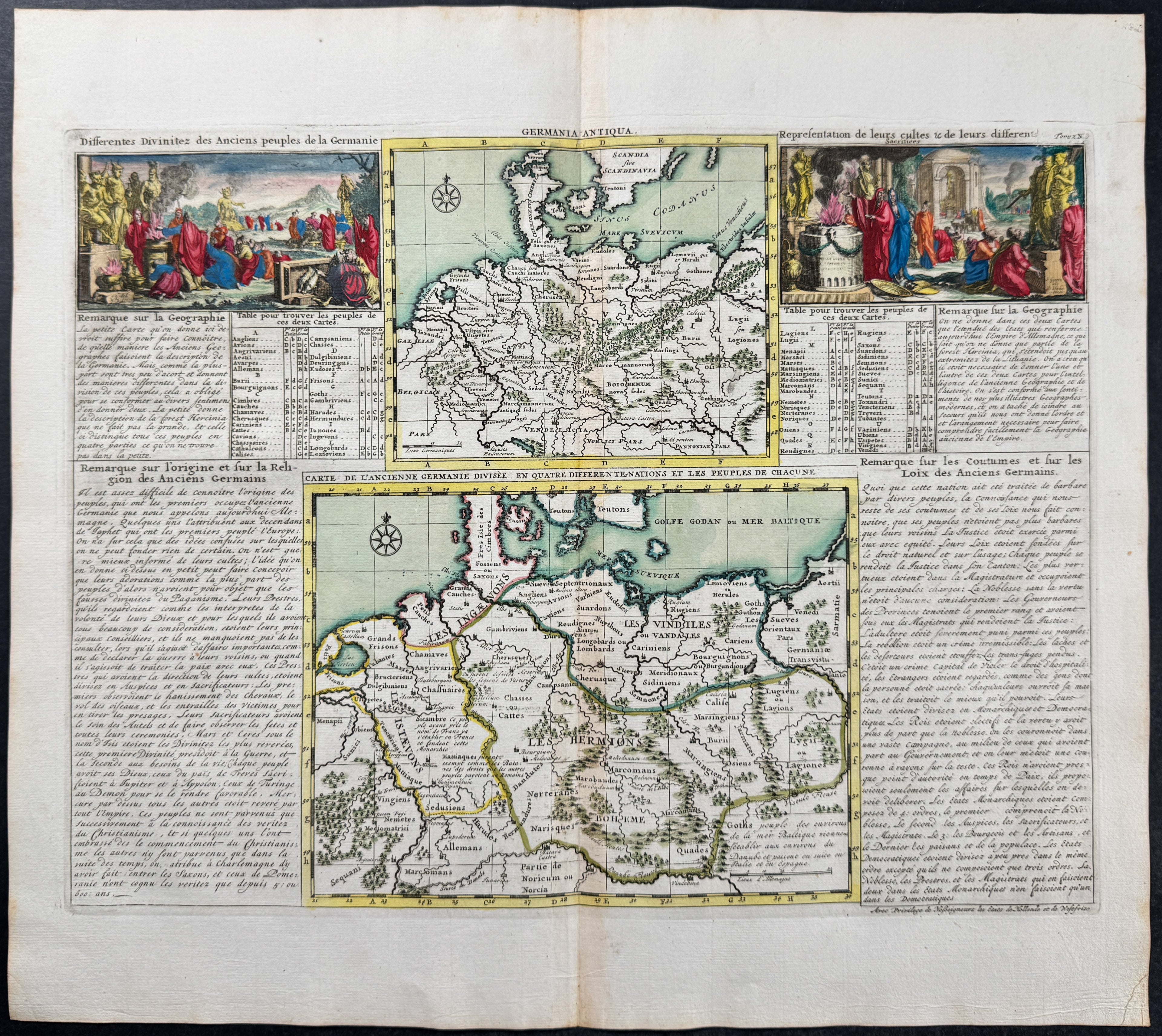 Maps of Germany with Insets of German People