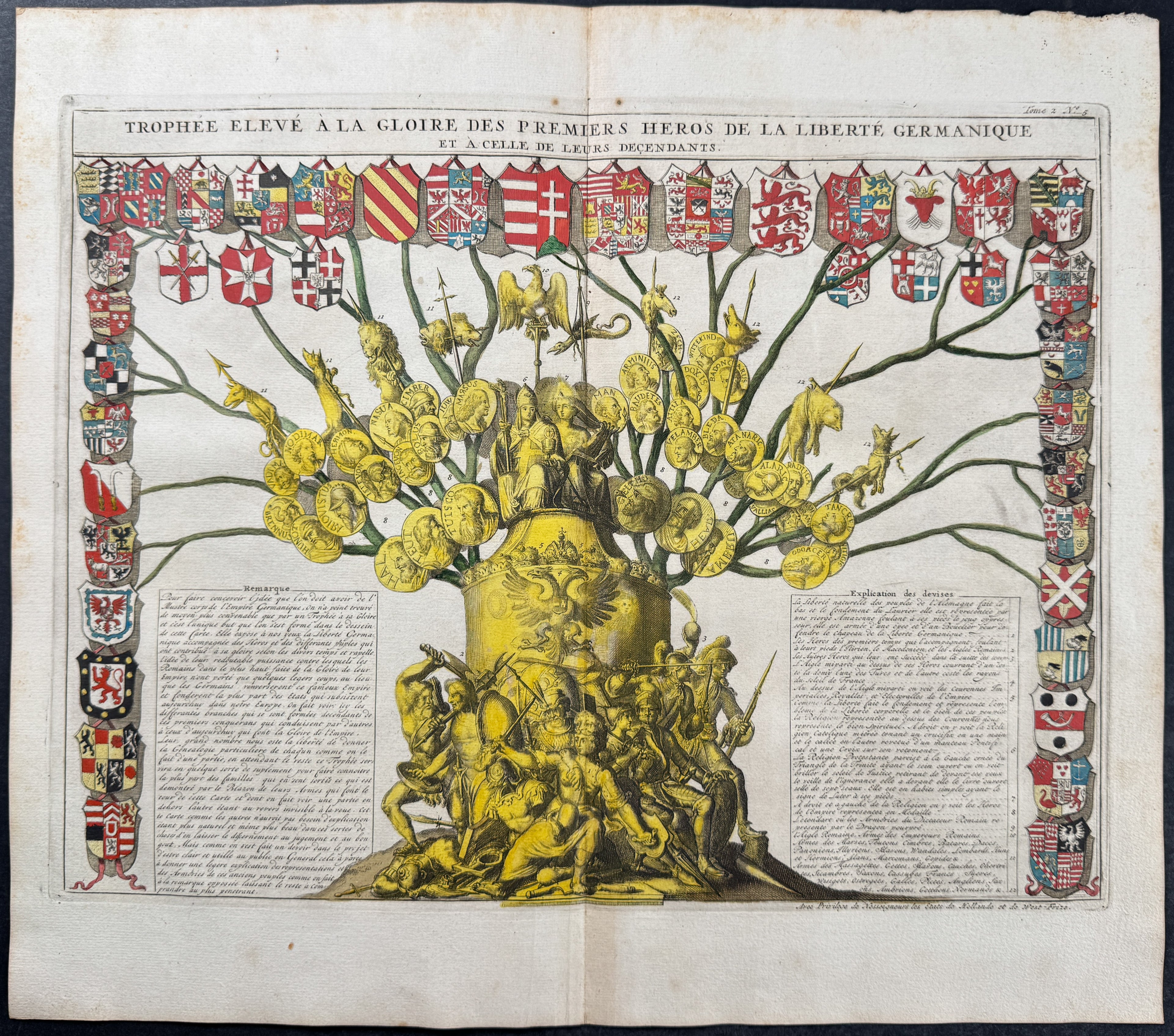 Genealogy Tree of Heroes of Germany including Coats of Arms