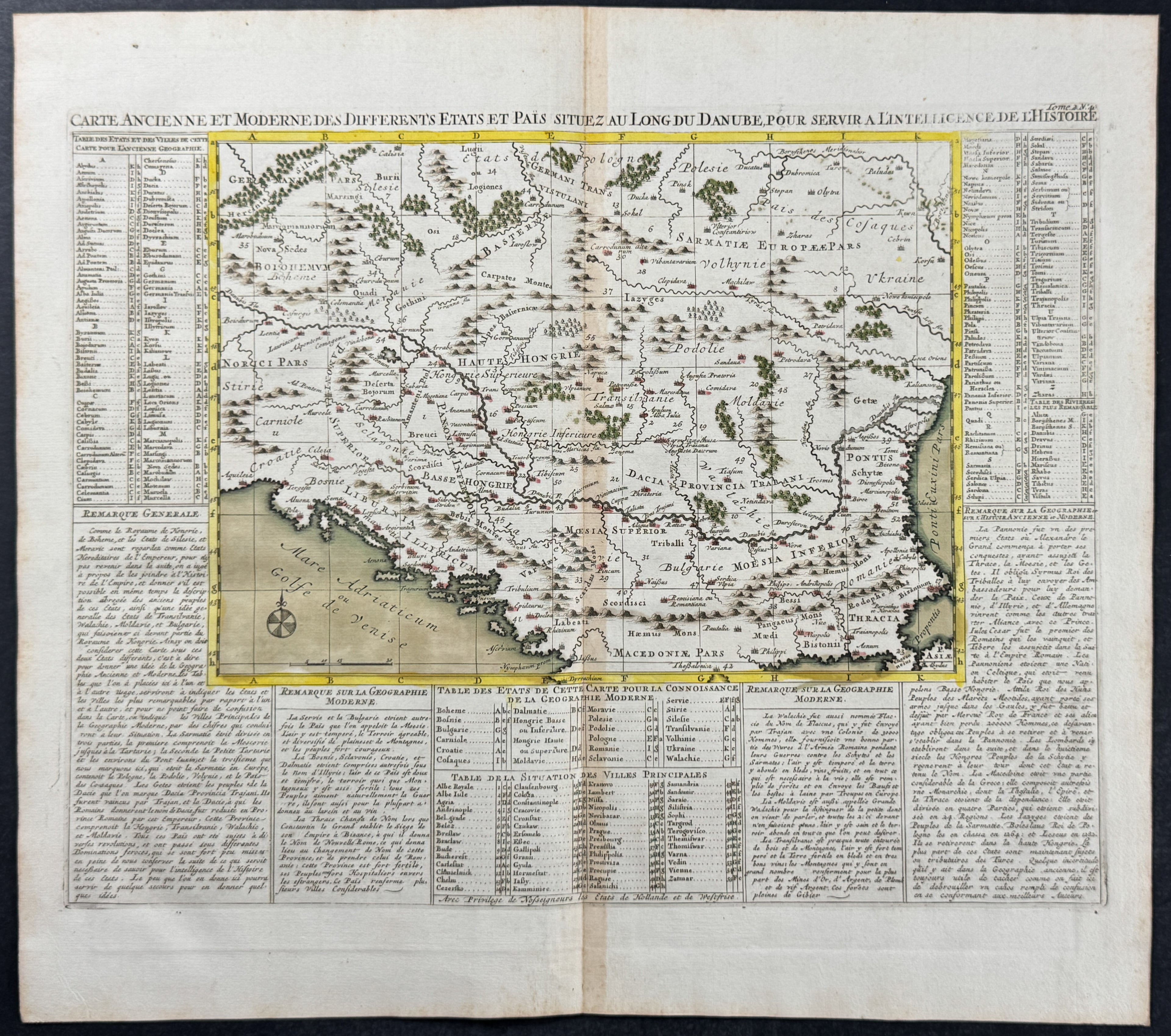 Map of Europe along the Danube River