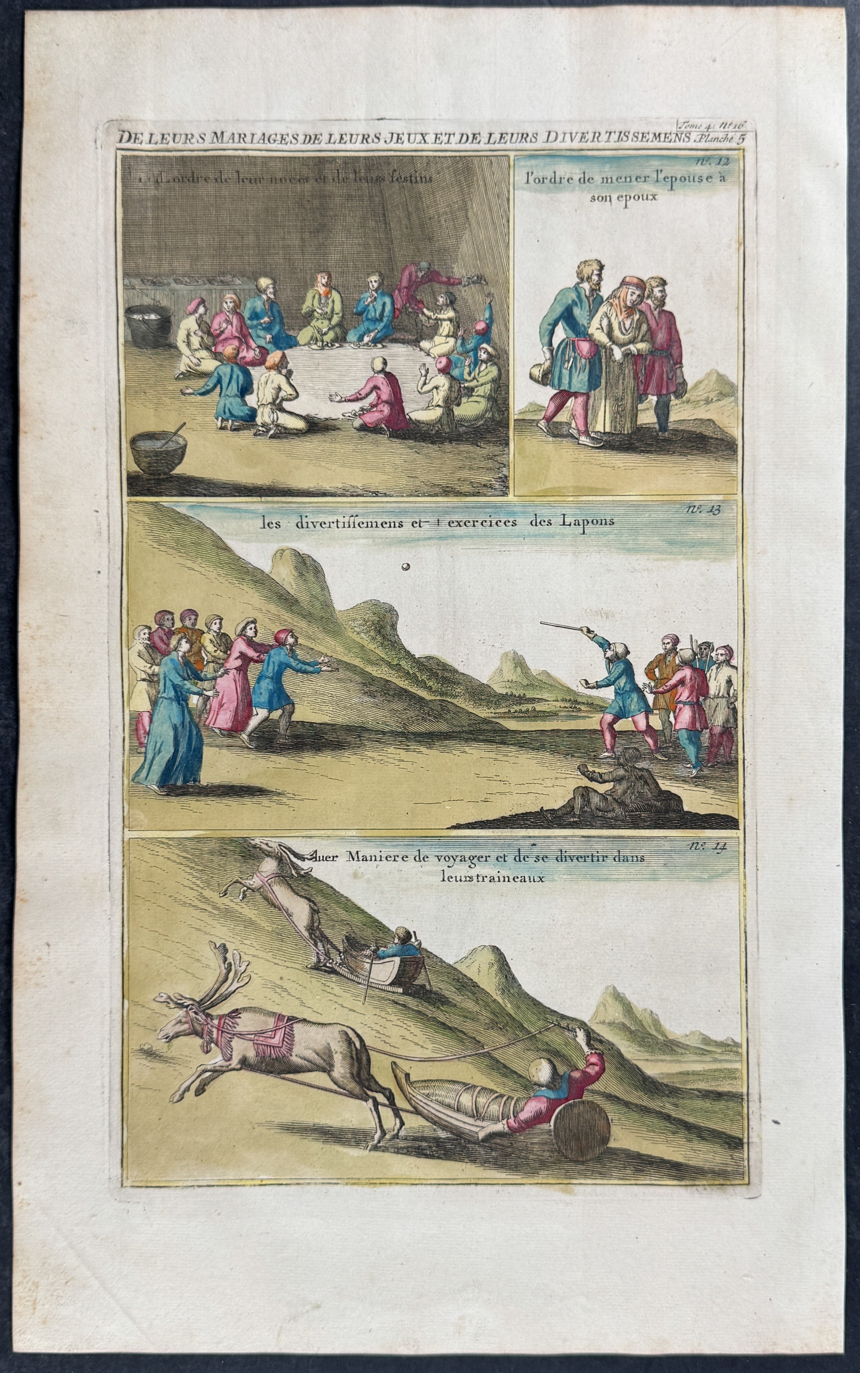 Lapland Marriages, Games, and Transit in Sled with Reindeer