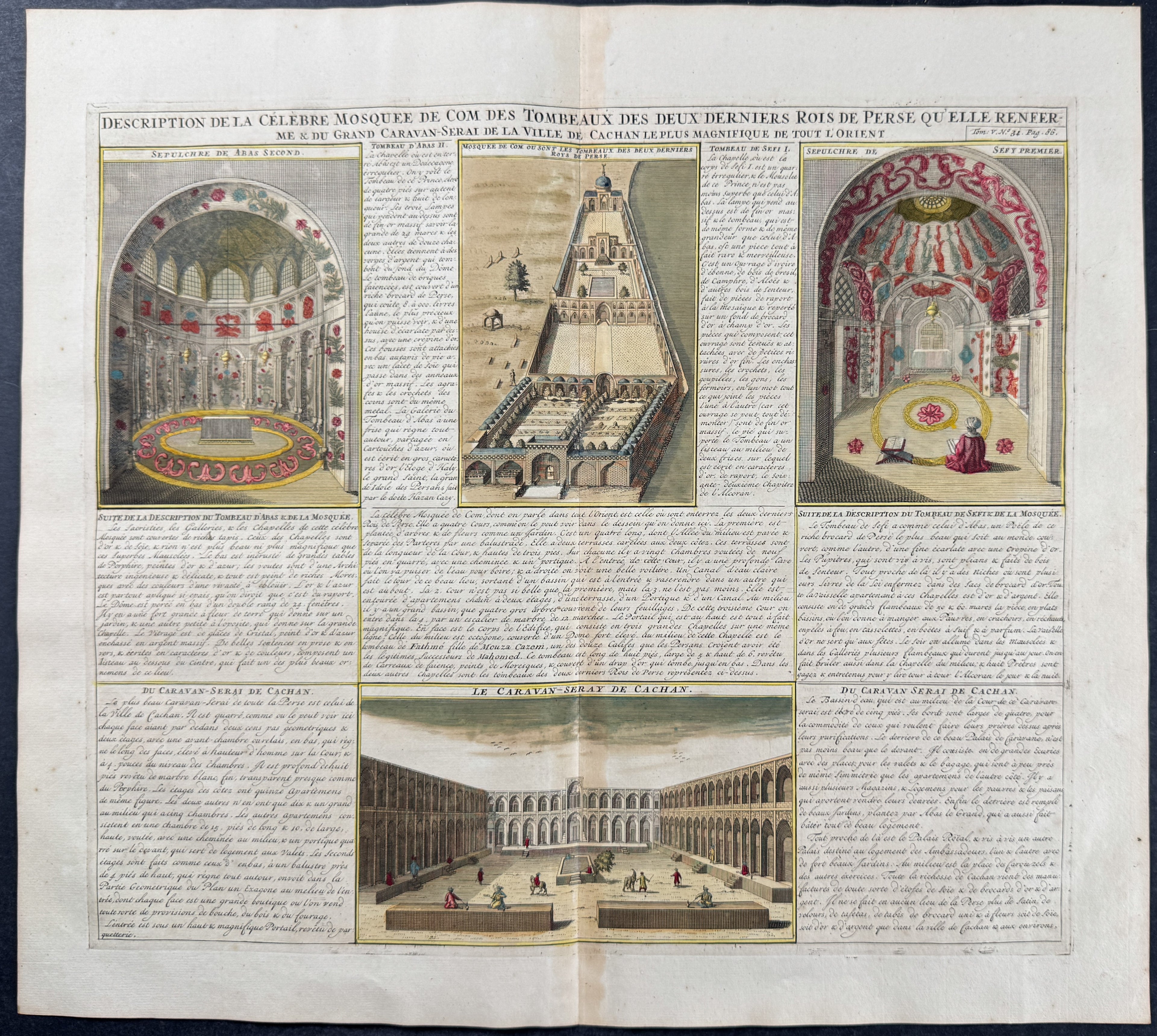 Mosquek, including the Sepulchre of Abas the Second and Sefy the First, along with the Tomb of these two kings and the Caravan-Seray de Cachan