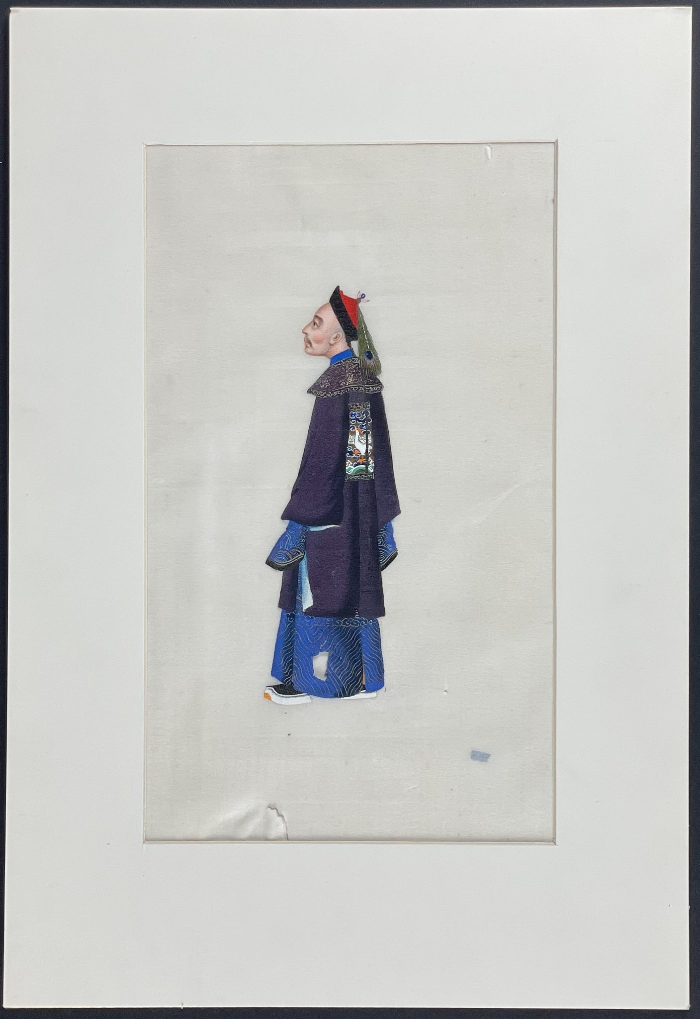 Art Box with 9 Original Paintings on Rice Paper of Chinese Costumes