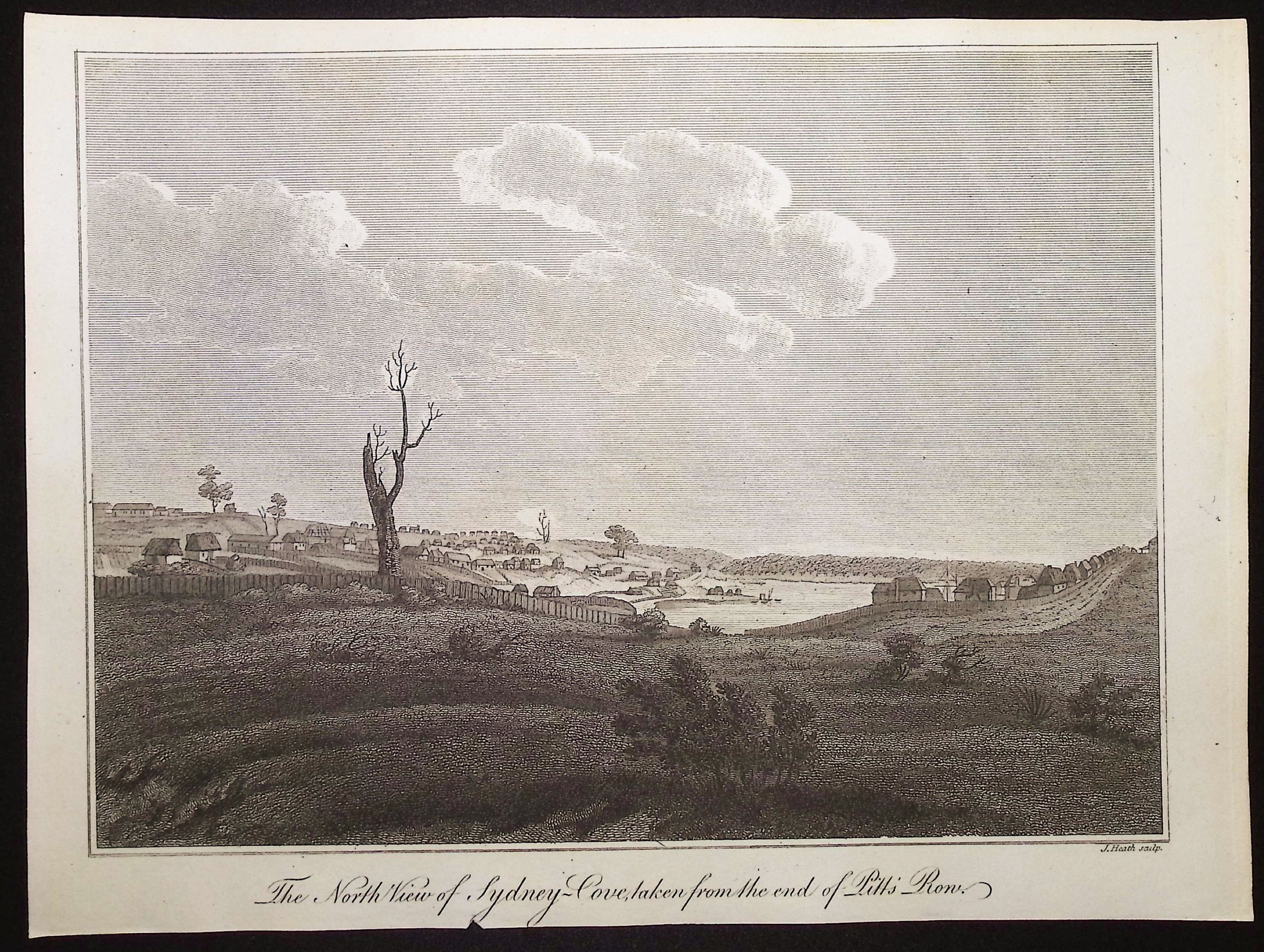 Australia (New Holland): The North  View of Sydney-Cove, taken from the end of Pitt's Row