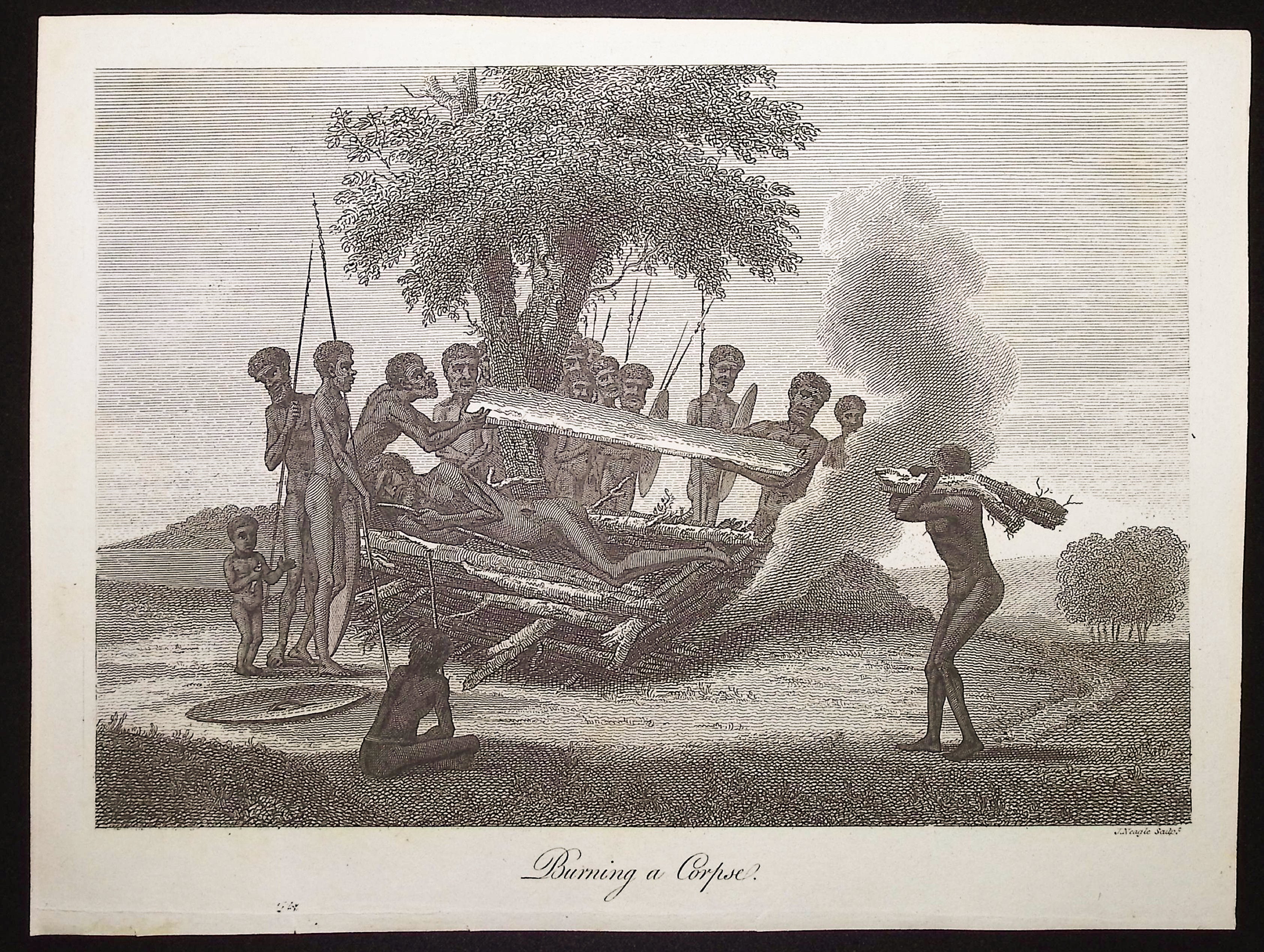 Australia (New Holland): Burning a Corpse