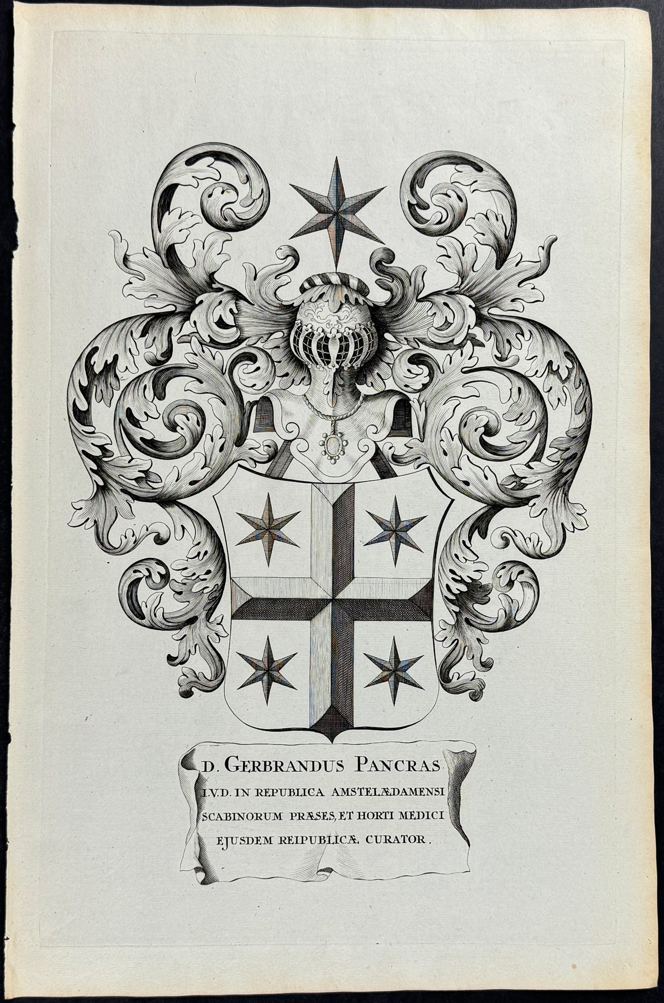Shield or Crest of Gerbrandus Pancras