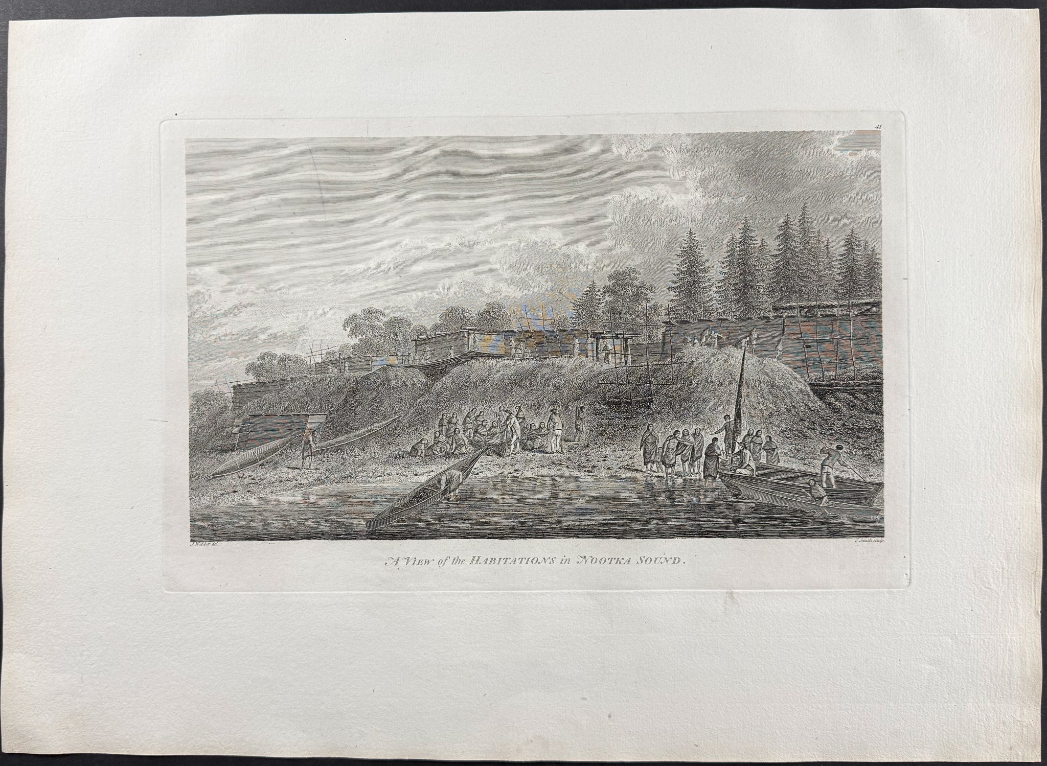 A View of the Habitations in Nootka Sound