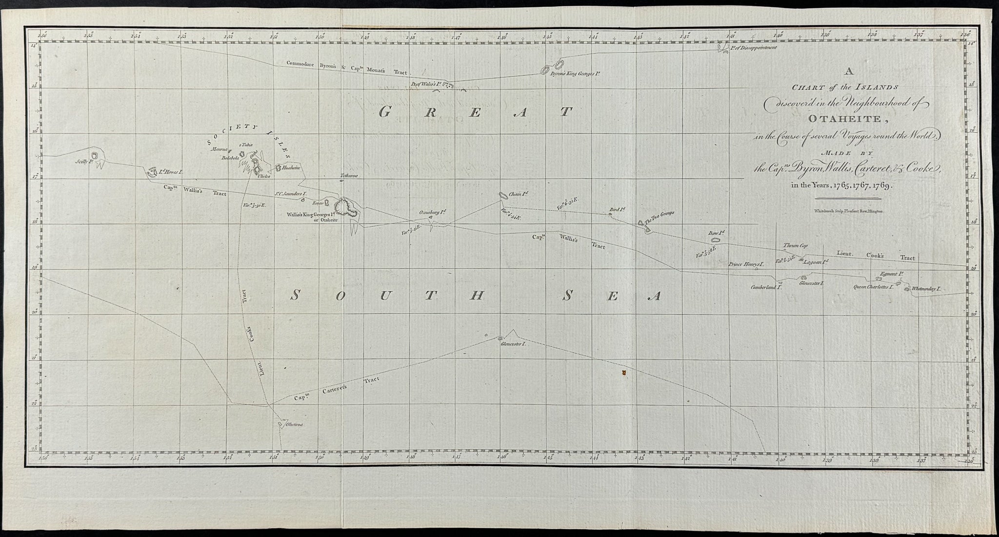 A Chart of the Islands discovered in the Neighbourhood of Otaheite