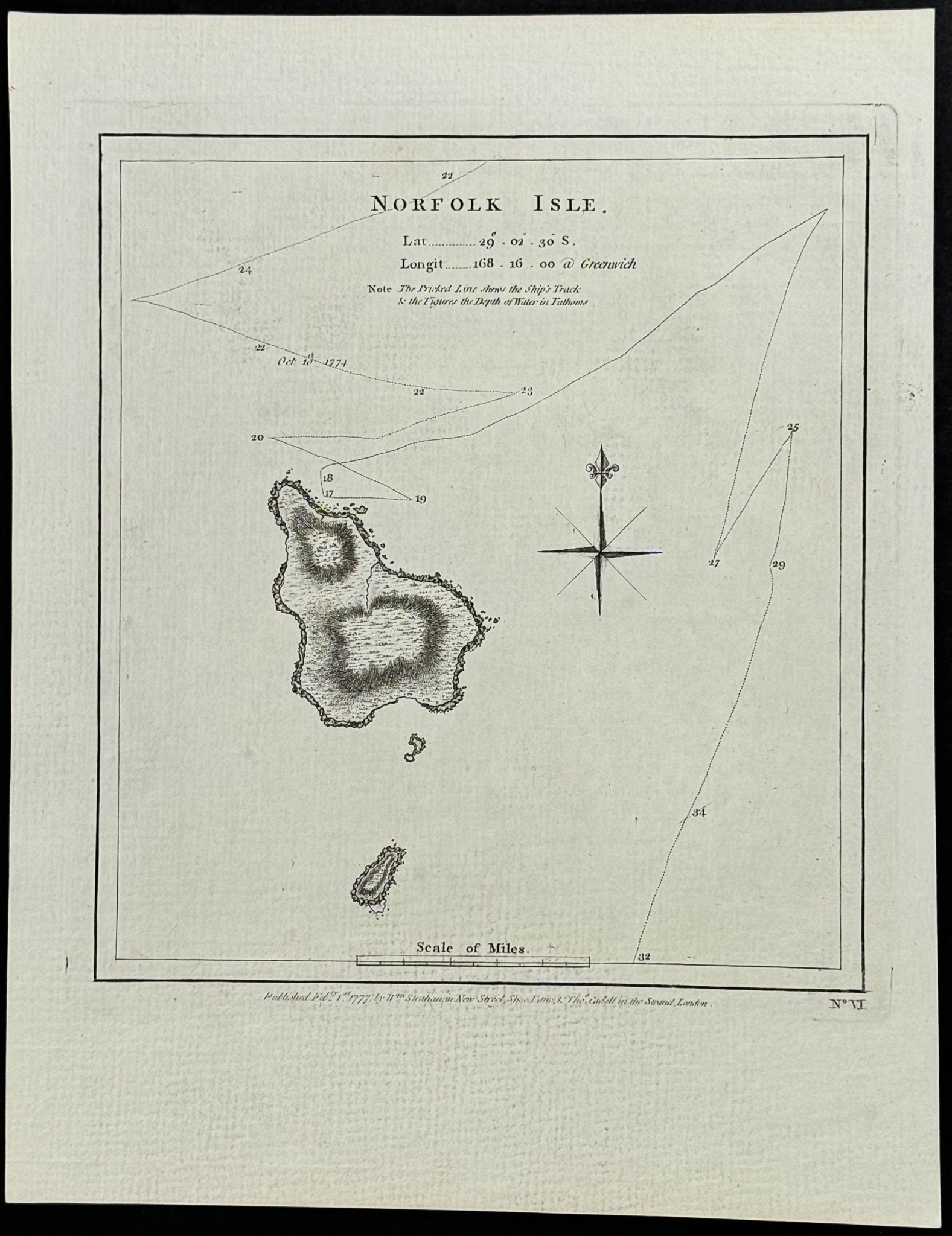 Chart of Norfolk Isle