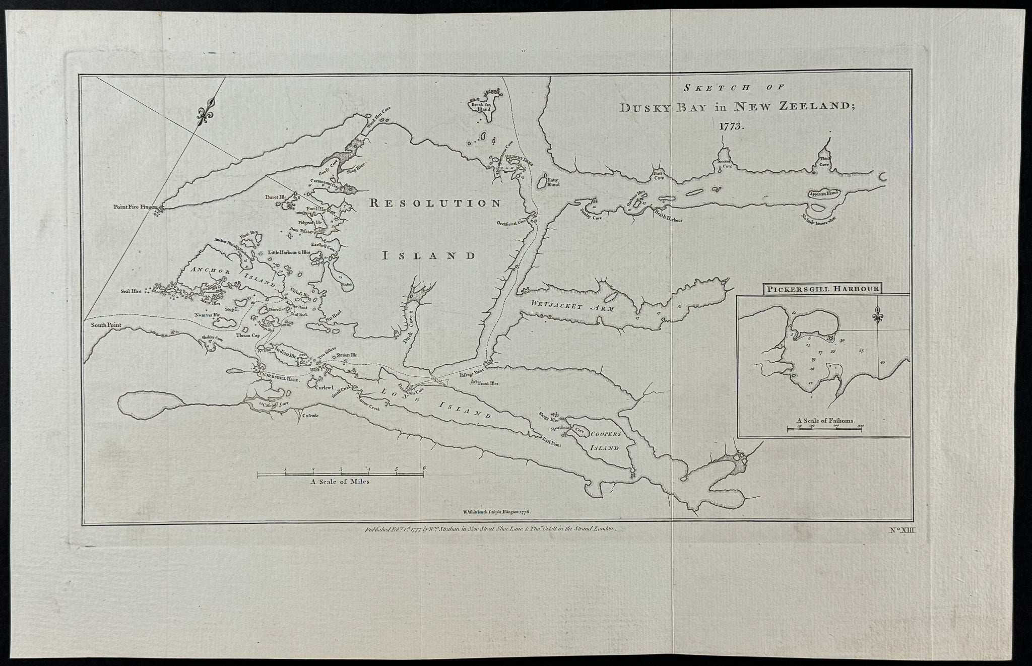 Plan of Dusky Bay, New Zealand
