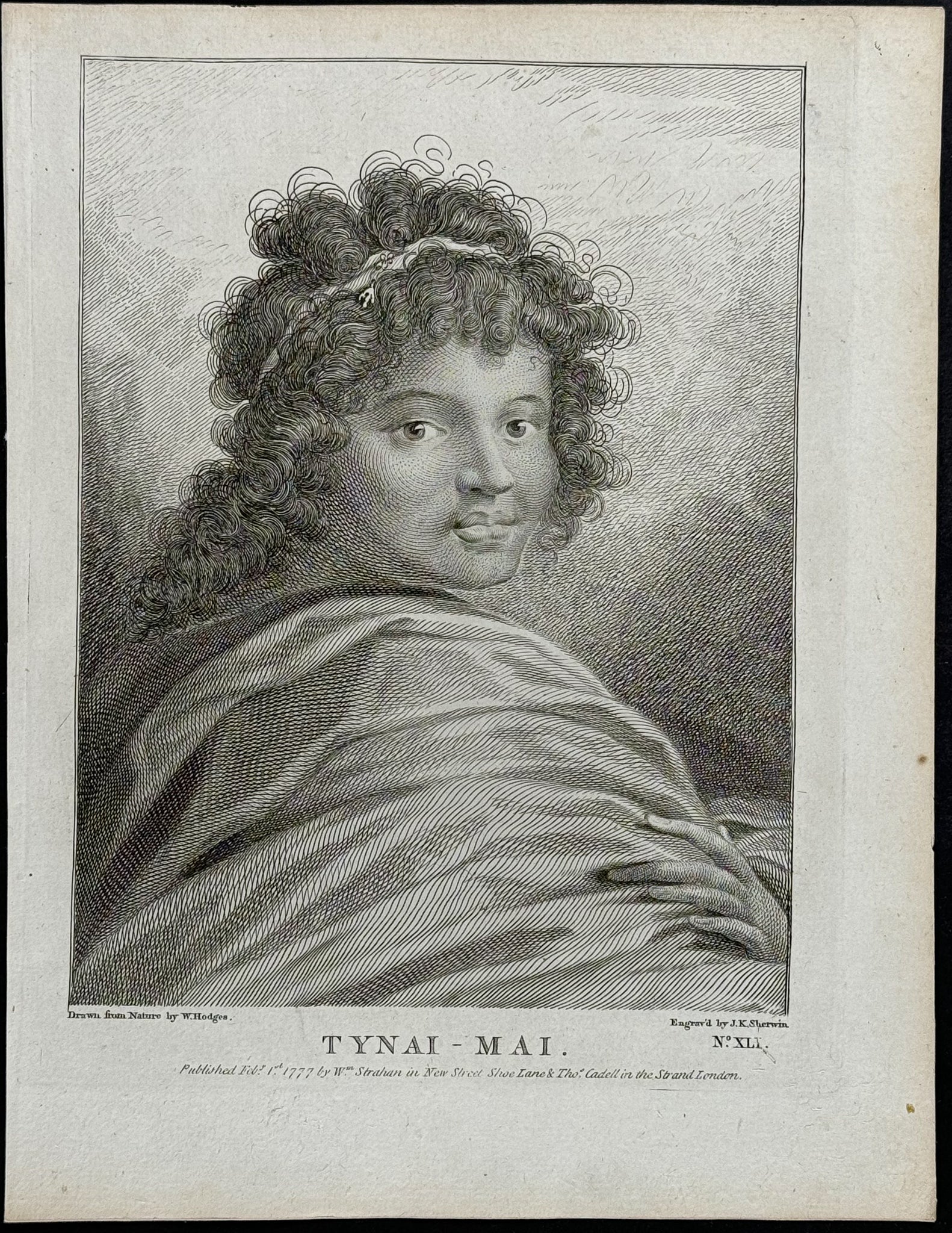 Tynai-Mai, Young Woman from the Raiatea or Ulietea Island, French Polynesia