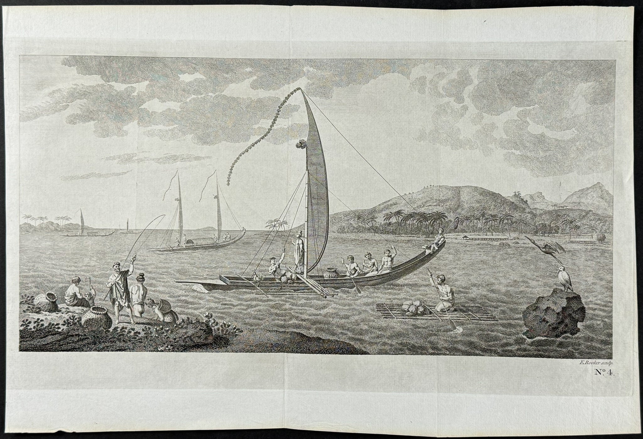 A View of the Island of Otaheite, with several vessels of that island