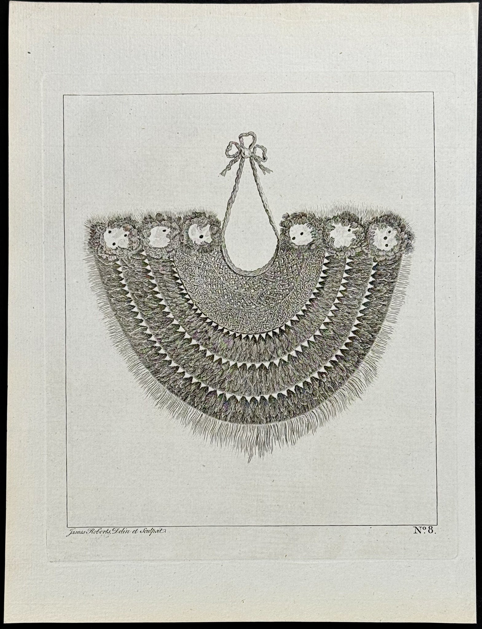 A military gorget worn in the South Sea Islands