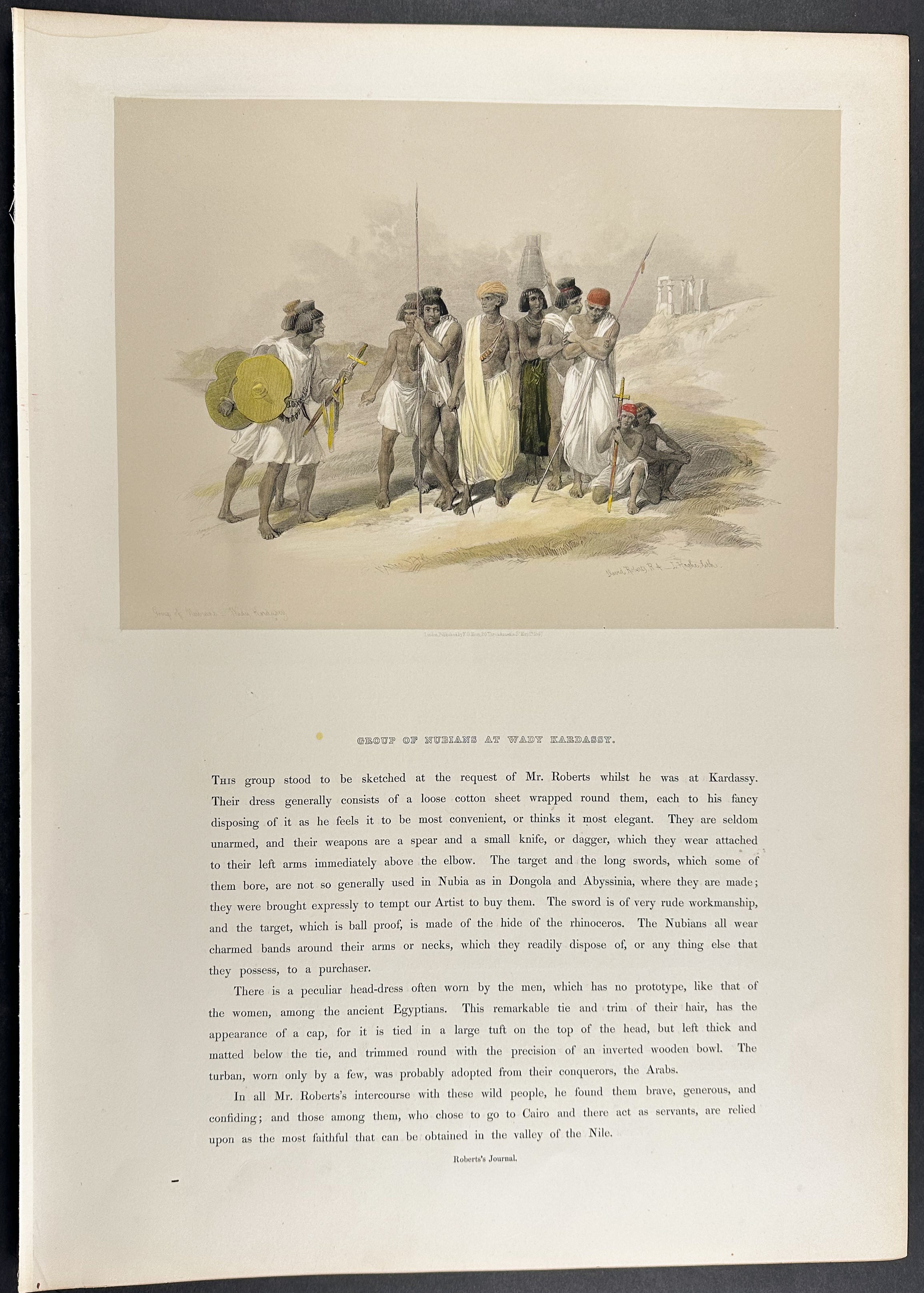 Group of Nubians at Wady Kardassy