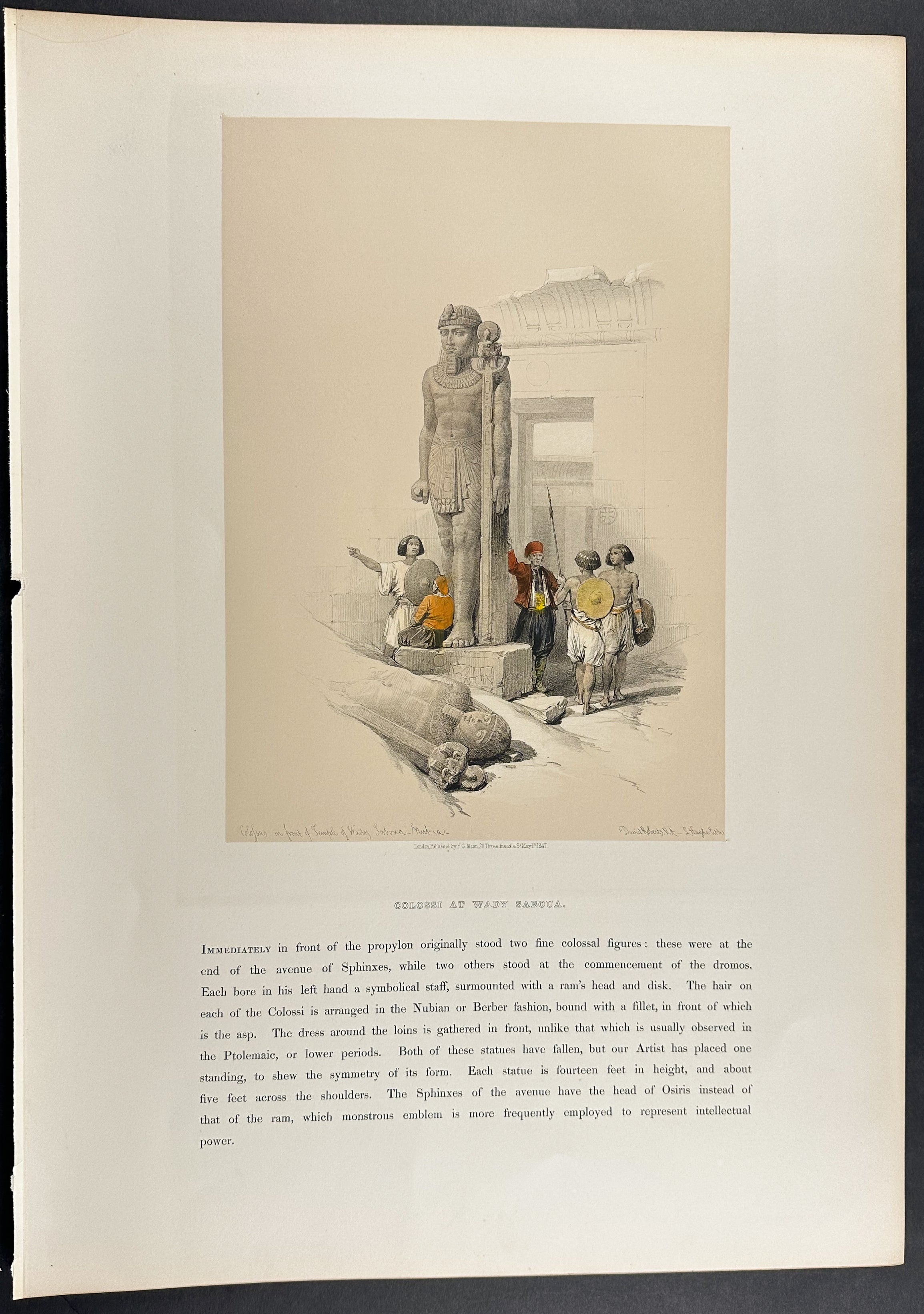 Colossi at Wady Saboua