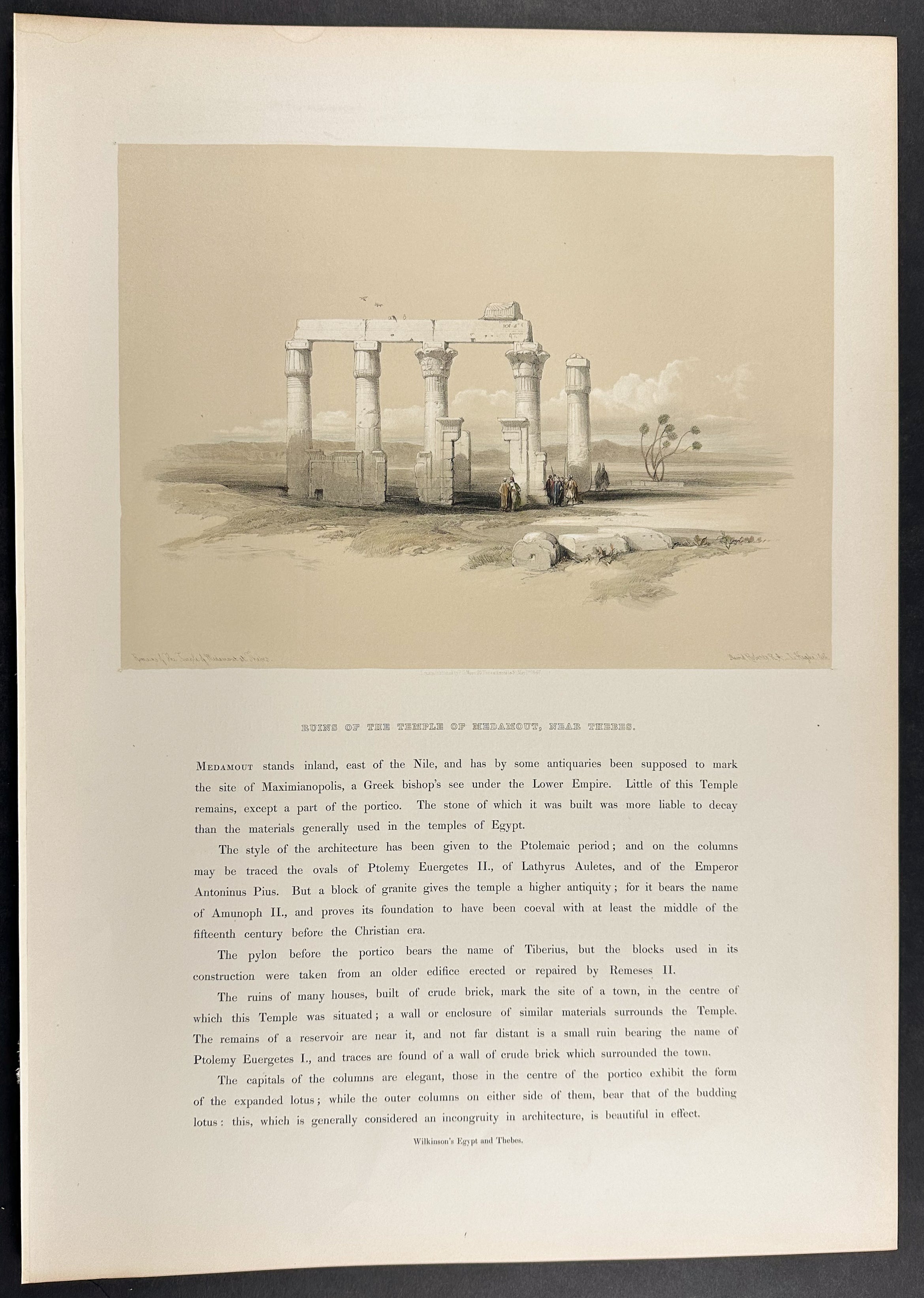 Ruins of the Temple of Madamout, near Thebes