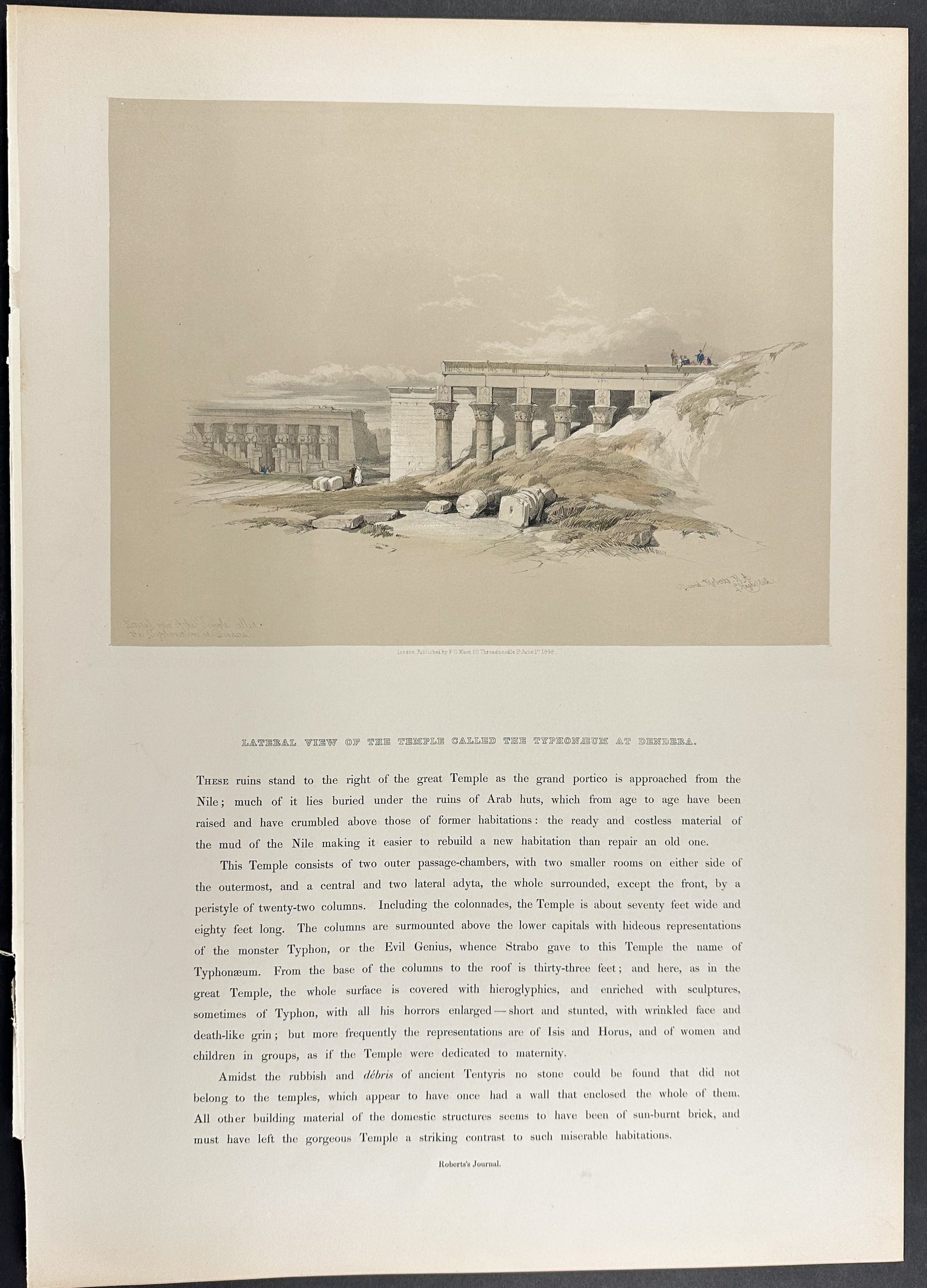 Lateral View of the Temple called the Typhonaeum, at Dendera