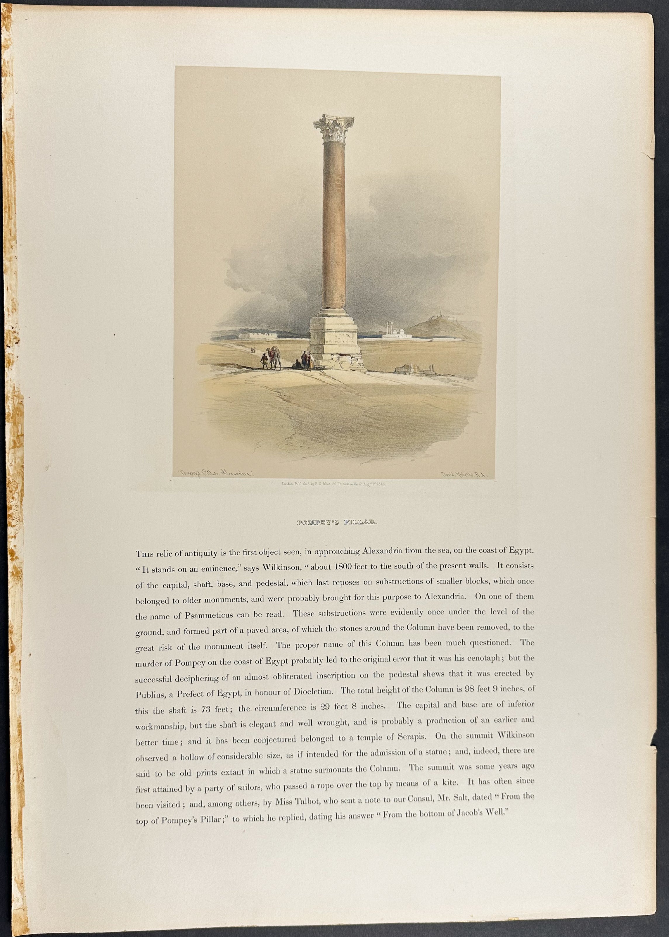 Pompeys Pillar, Alexandria