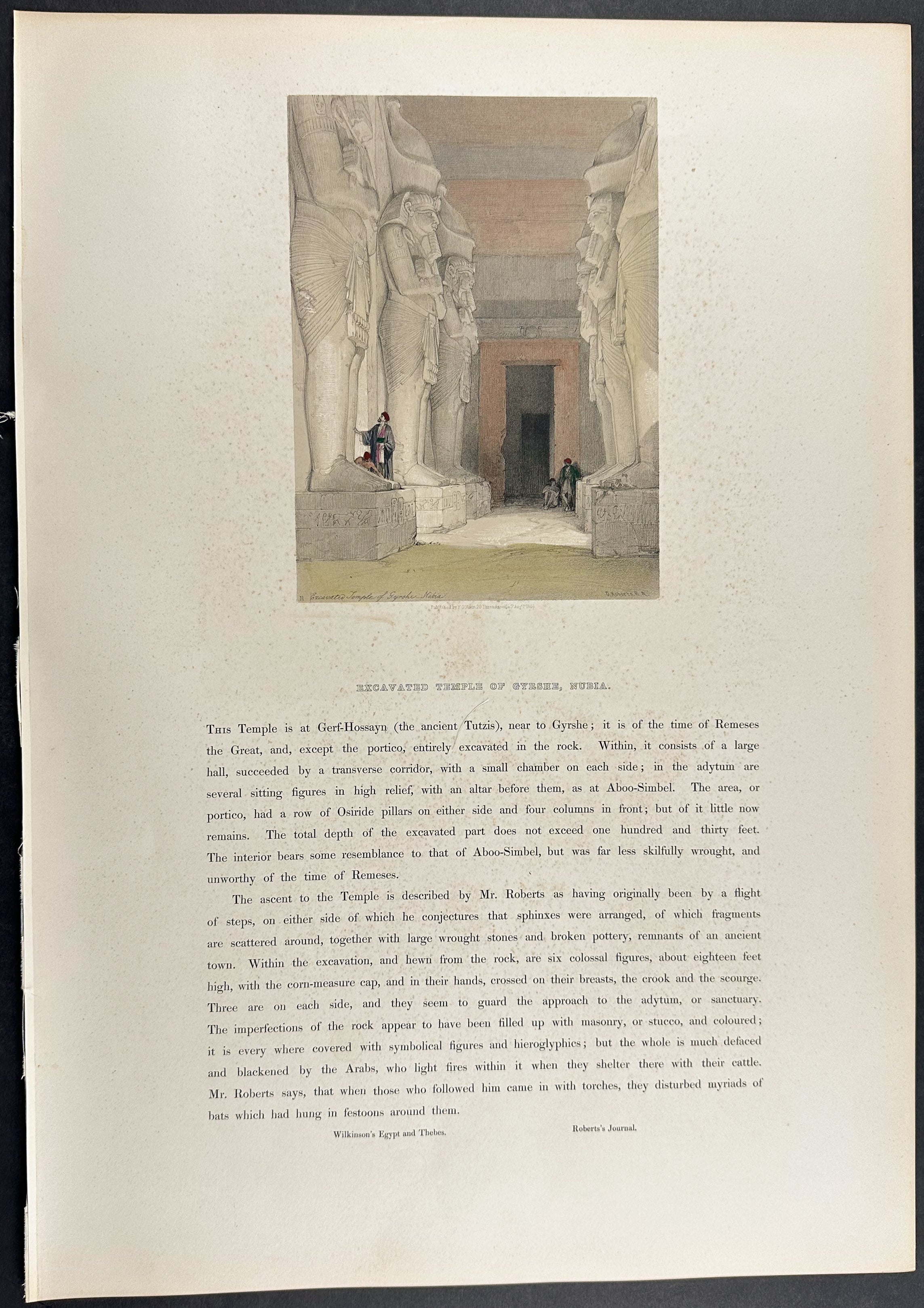 Excavated Temple of Gyrshe, Nubia