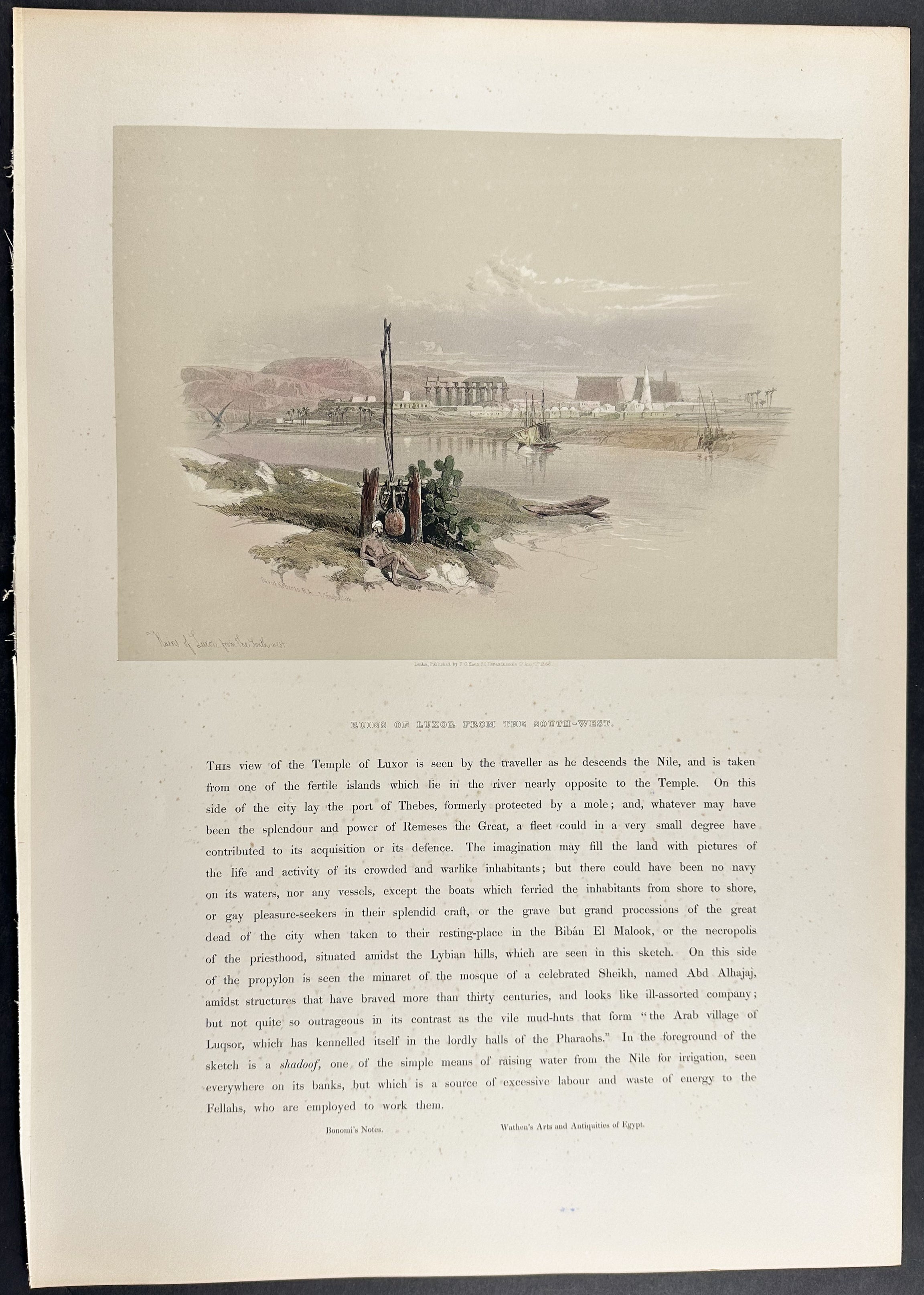 Ruins of Luxor, from the South-West