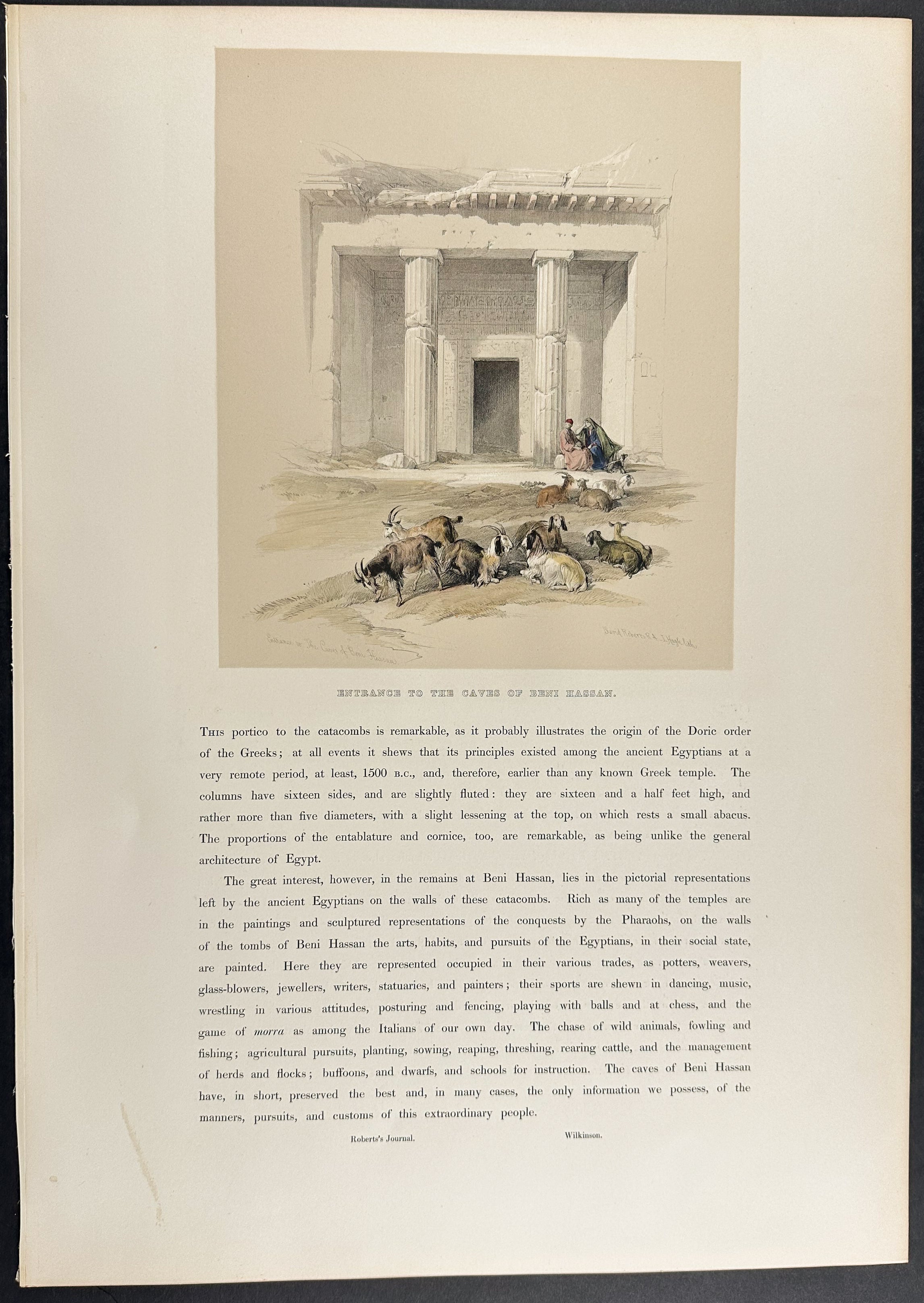 Entrance to the Caves of Beni-Hassan