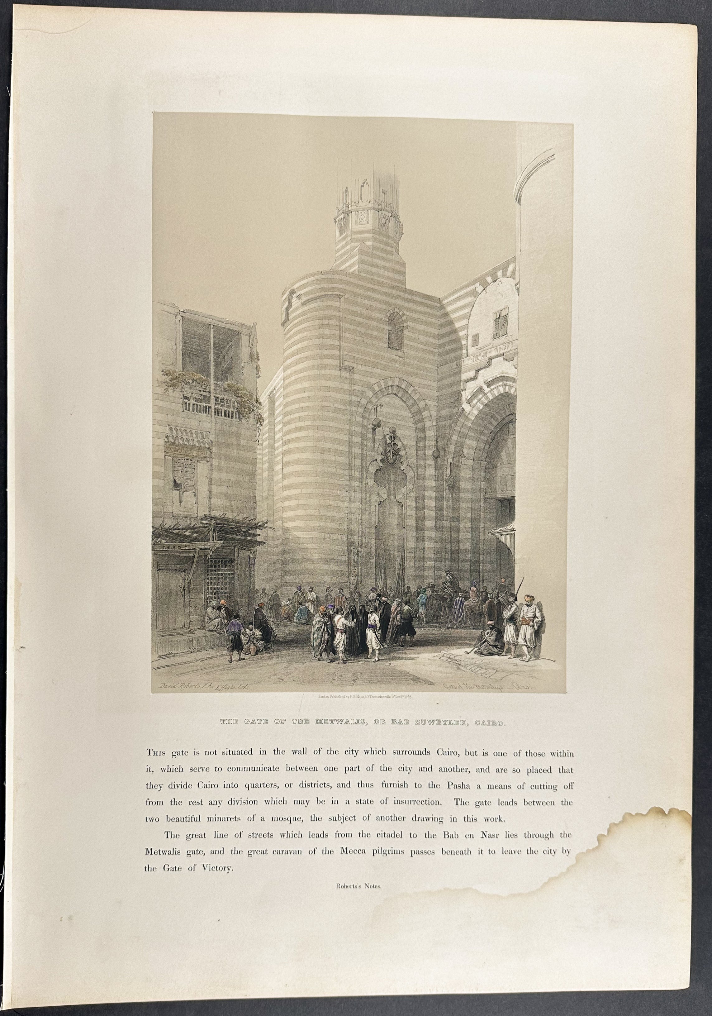 The Gate of the Metwalis, or Bab Zuweyleh, Cairo
