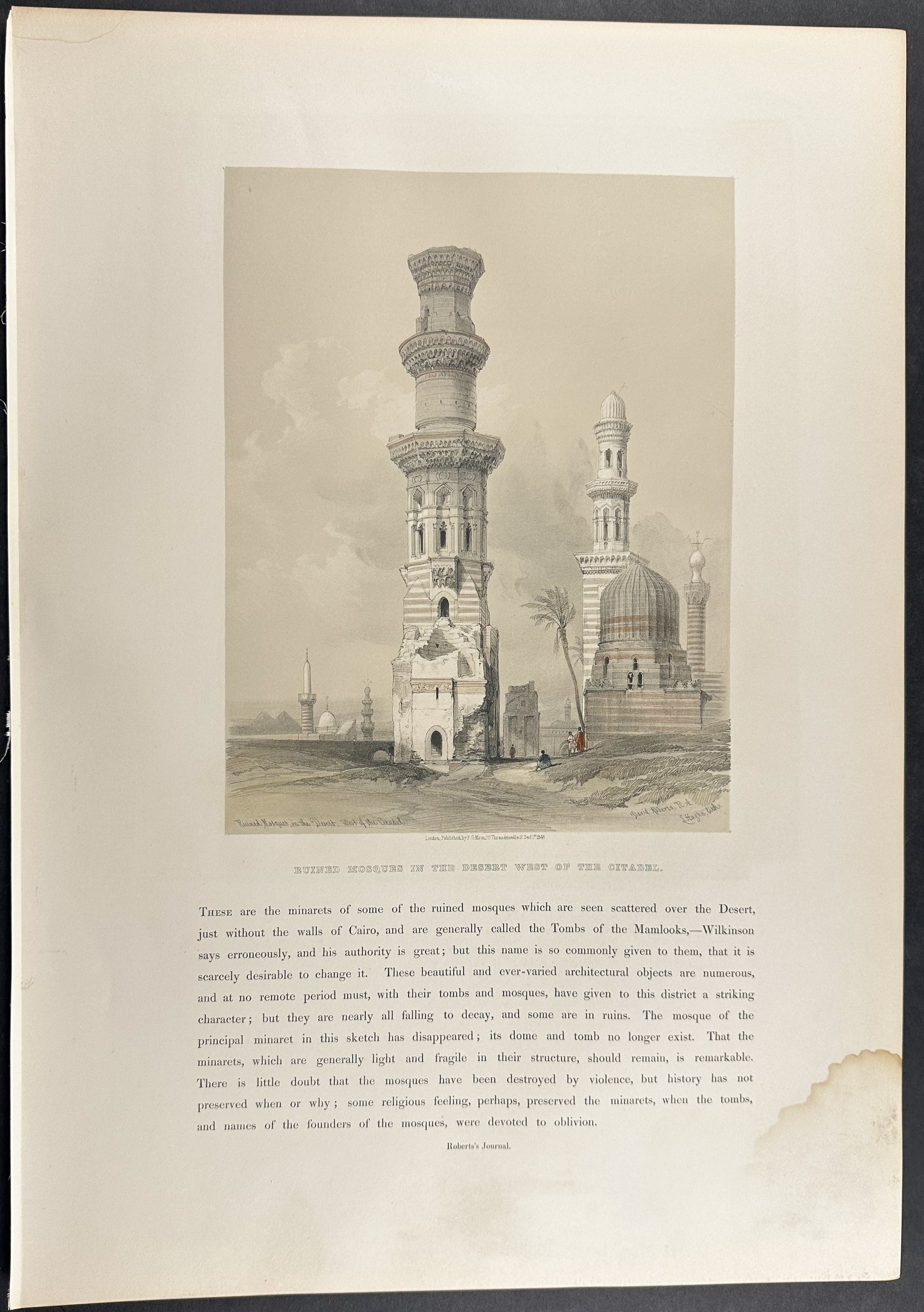 Ruined Mosques in the Desert West of the Citadel