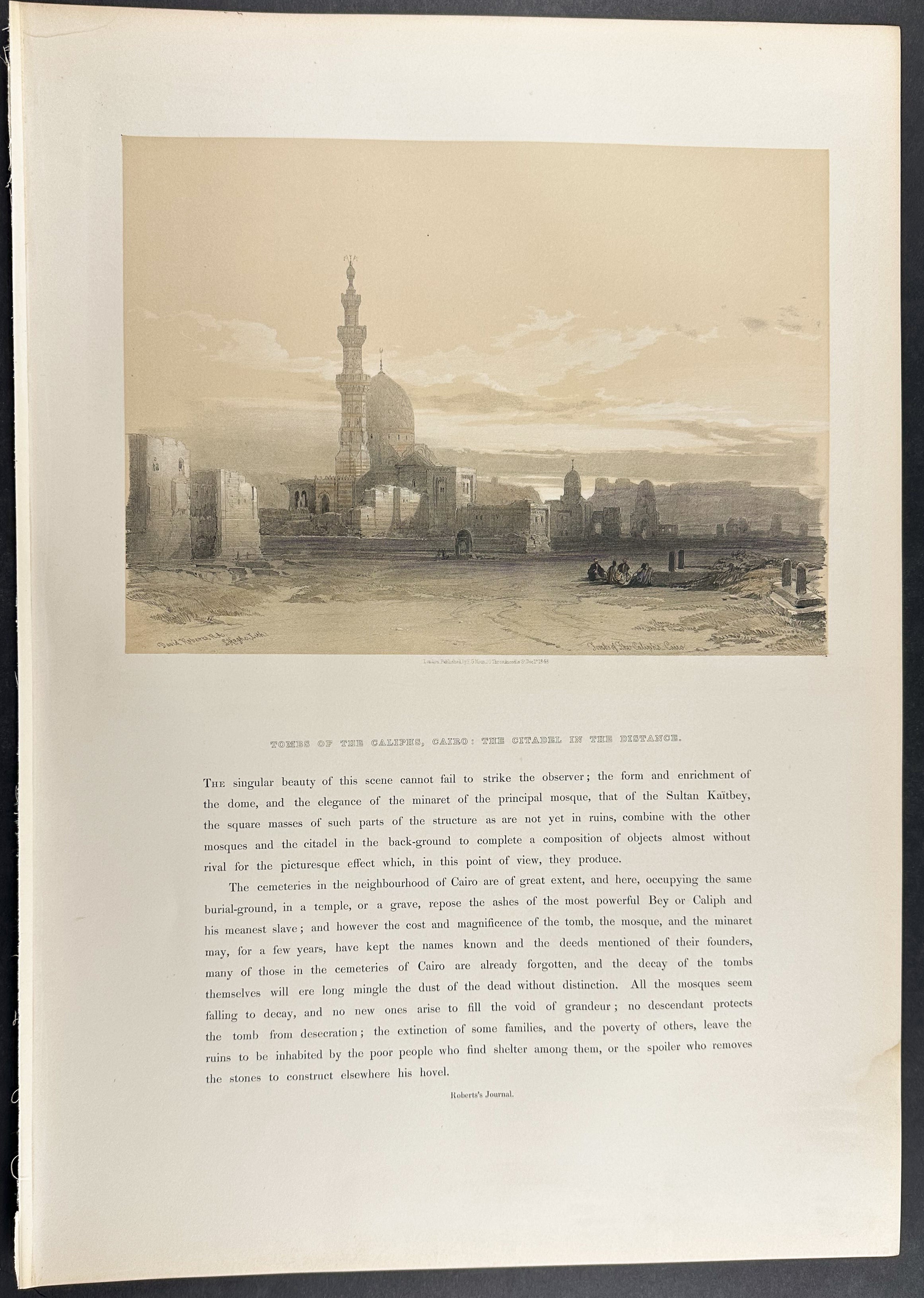 Tombs of the Caliphs, Cairo / The Citadel in the Distance