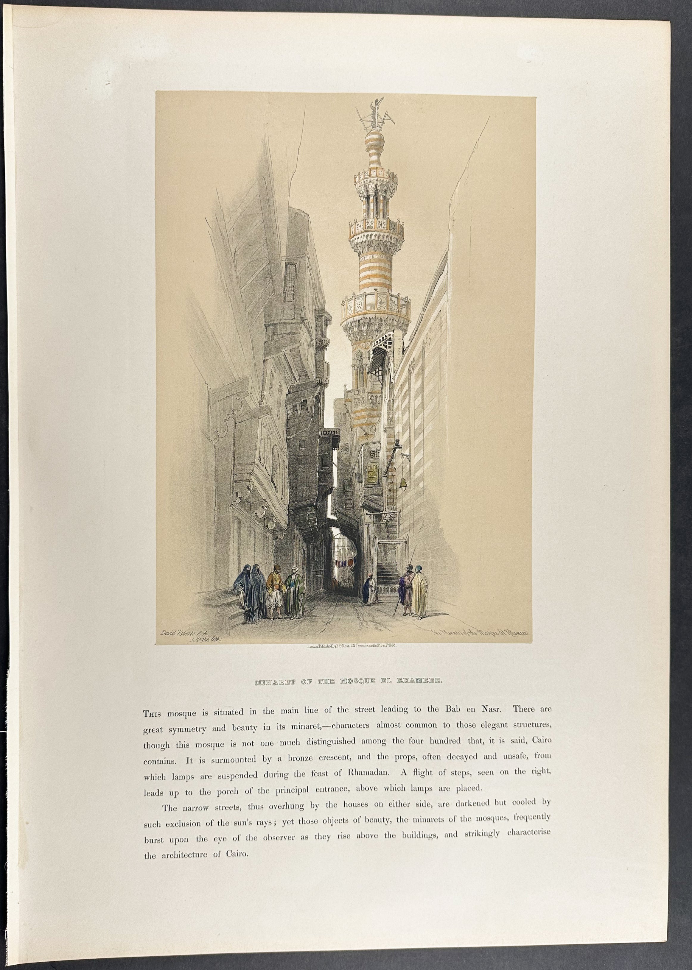 Minaret of the Mosque El Rhamree