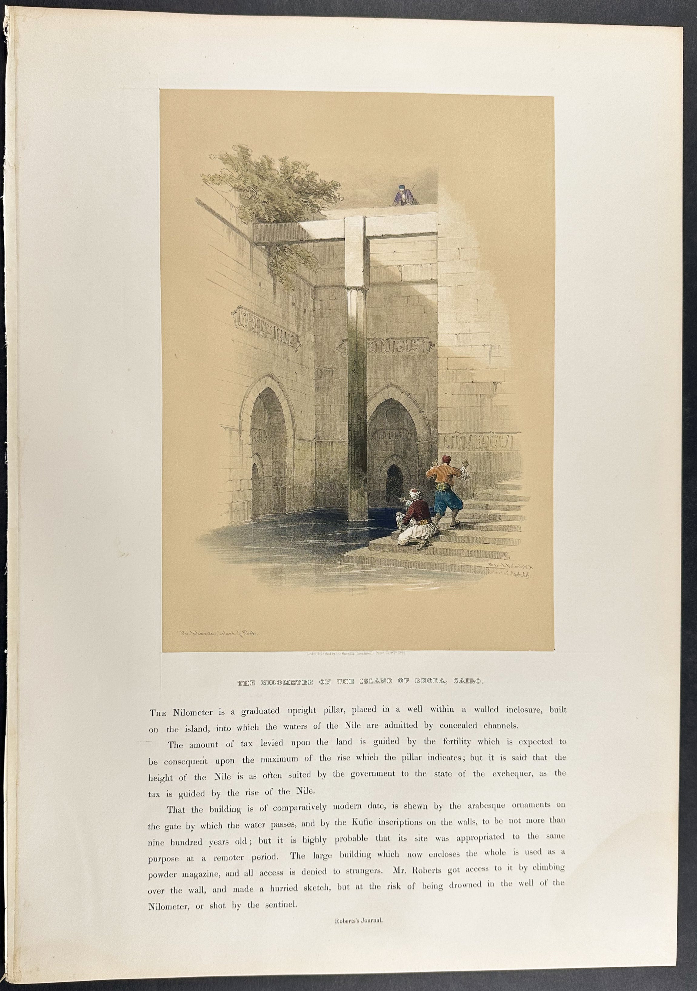 The Nilometer on the Isle of Rhoda, Cairo
