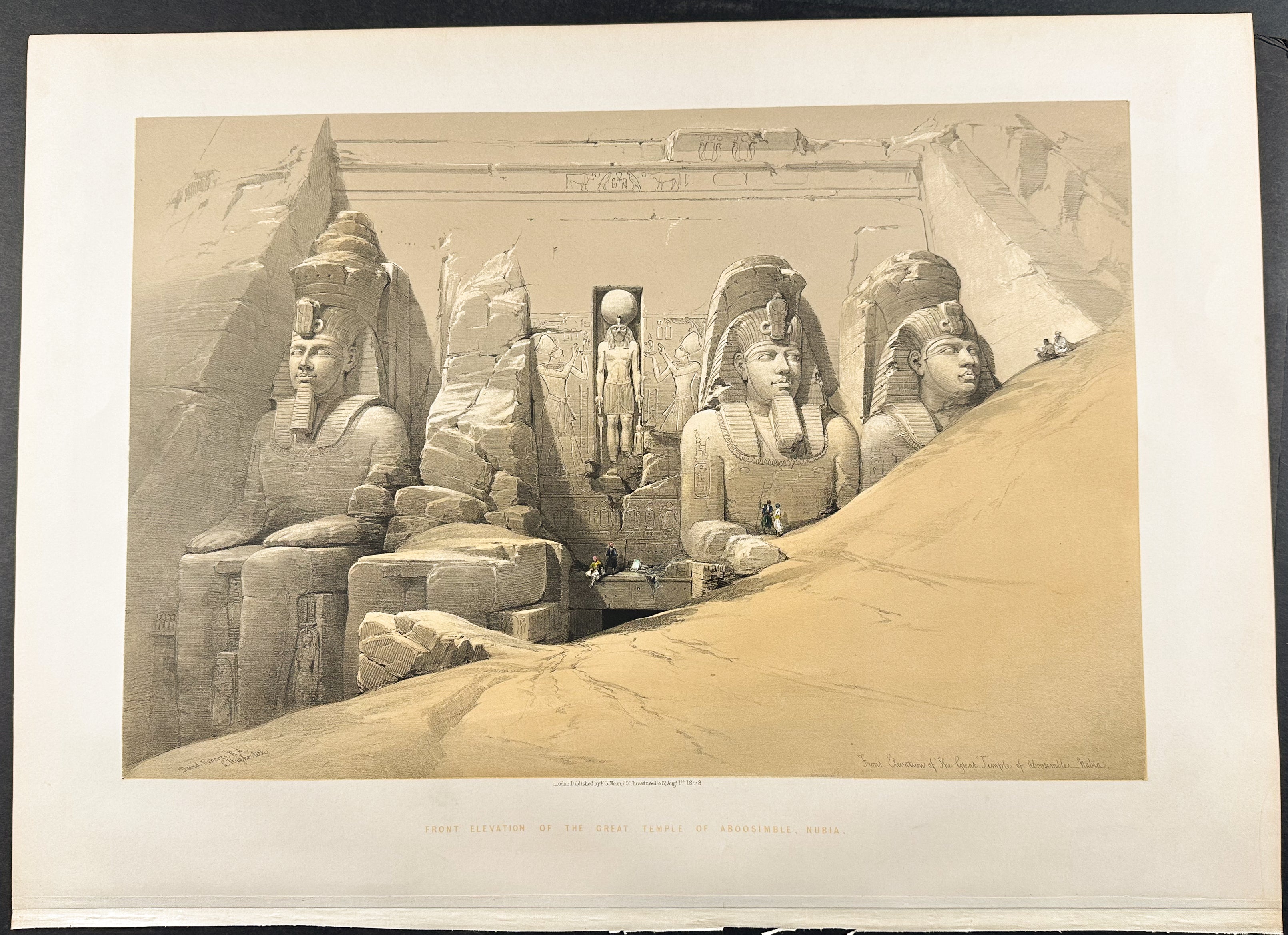 Front Elevation of the Great Temple of Aboo Simble, Nubia