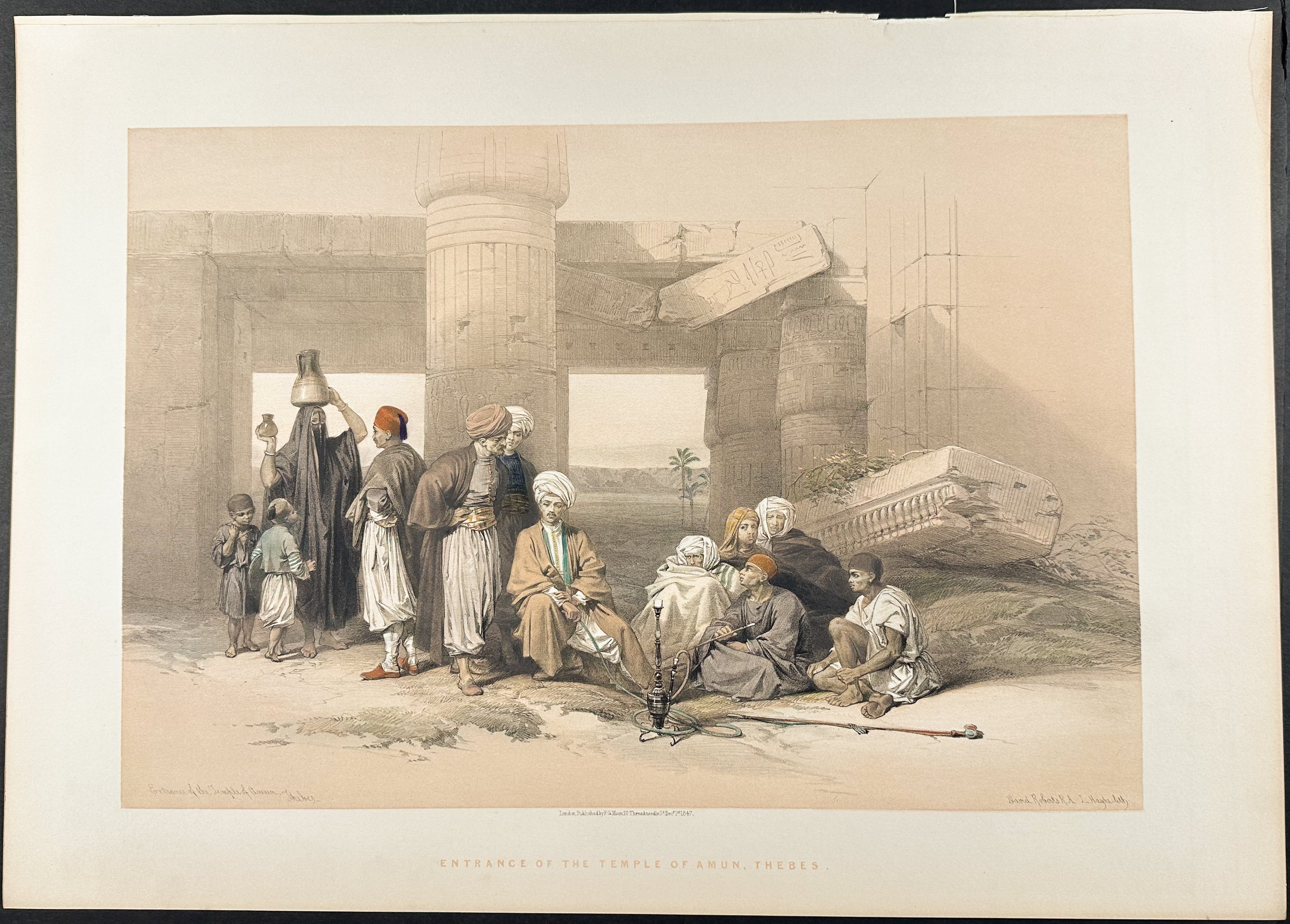 Entrance of the Temple of Amun at Goorna, Thebes