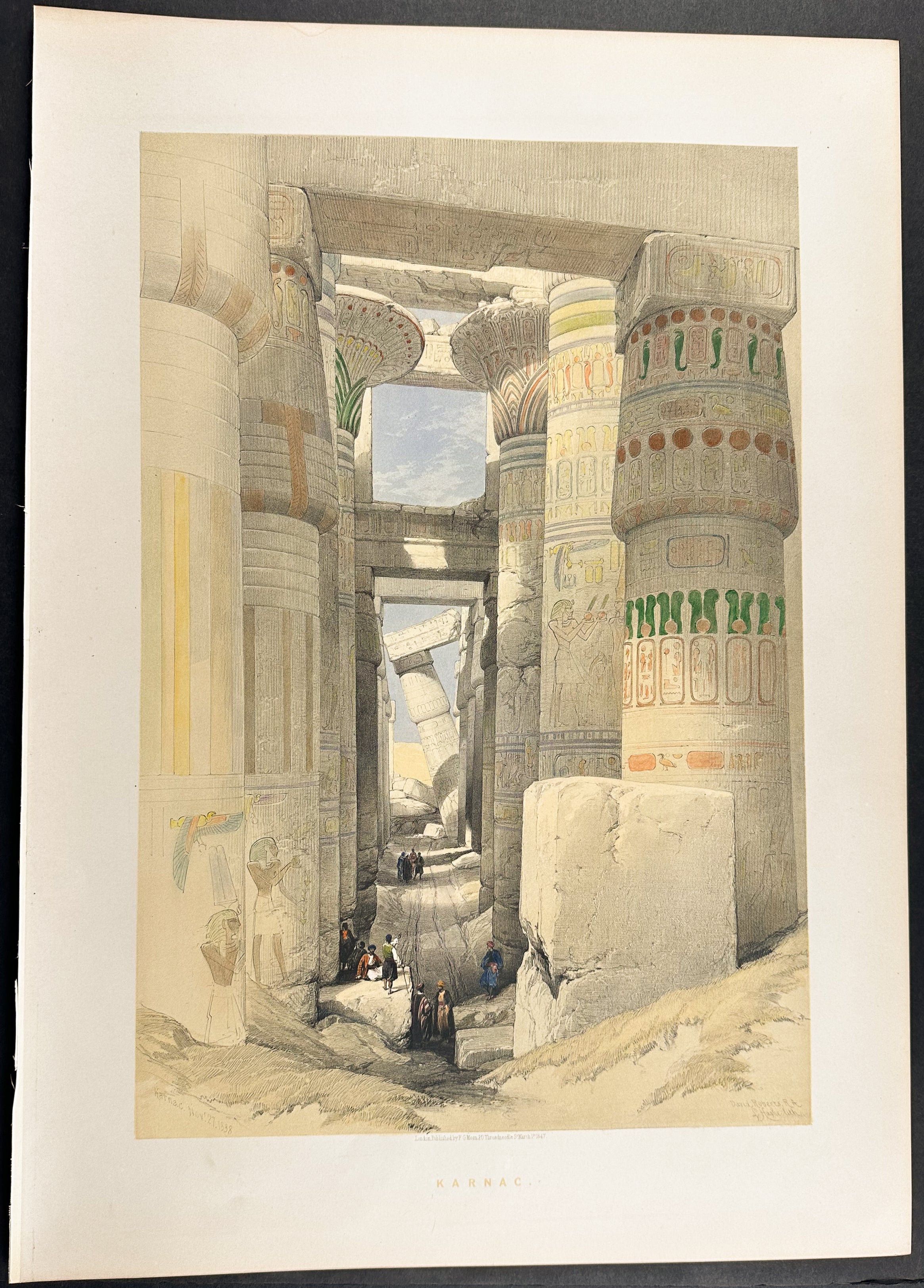 View Looking across the Hall of Columns, Karnak