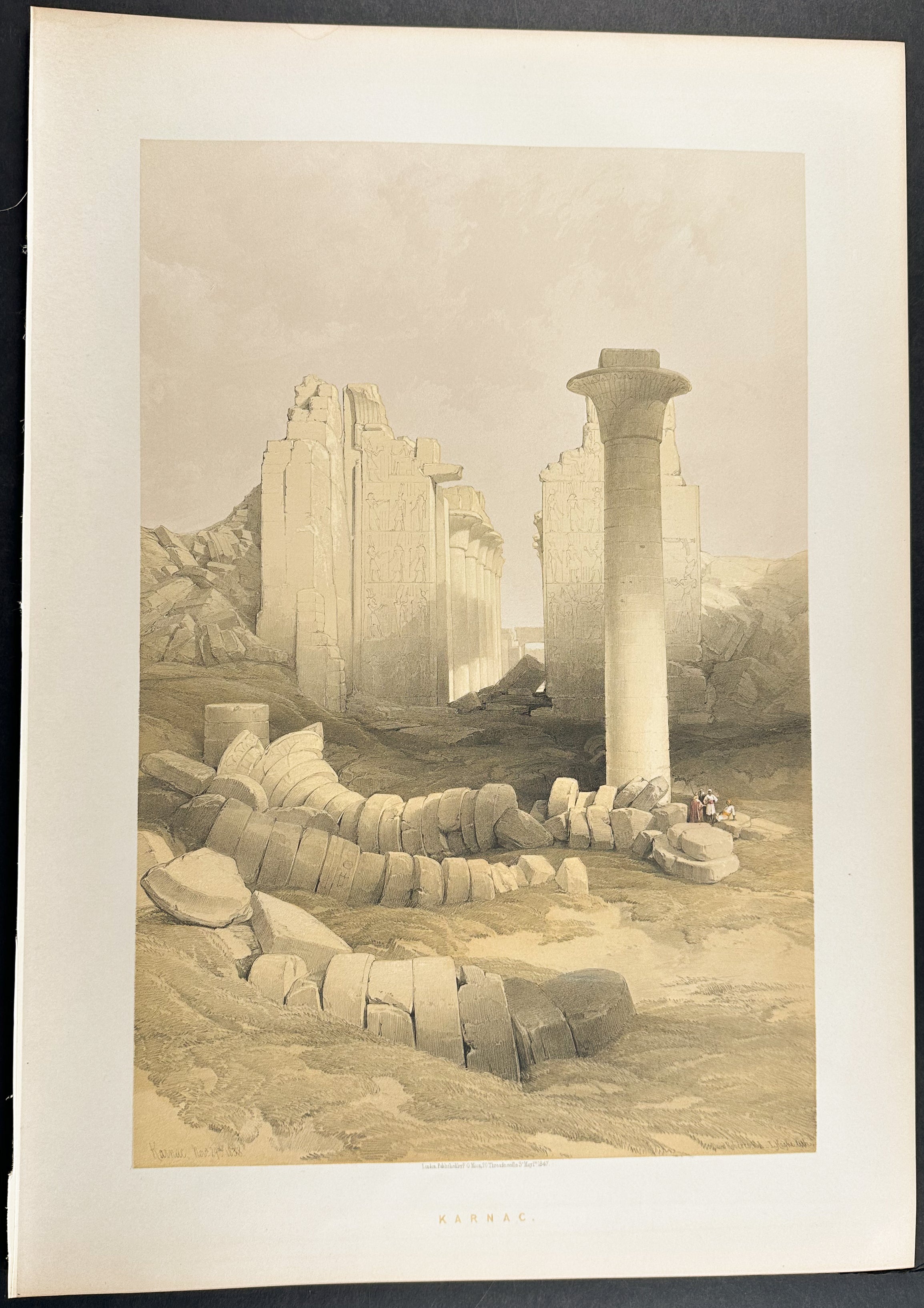 Dromos, or First Court of the Temple of Karnak