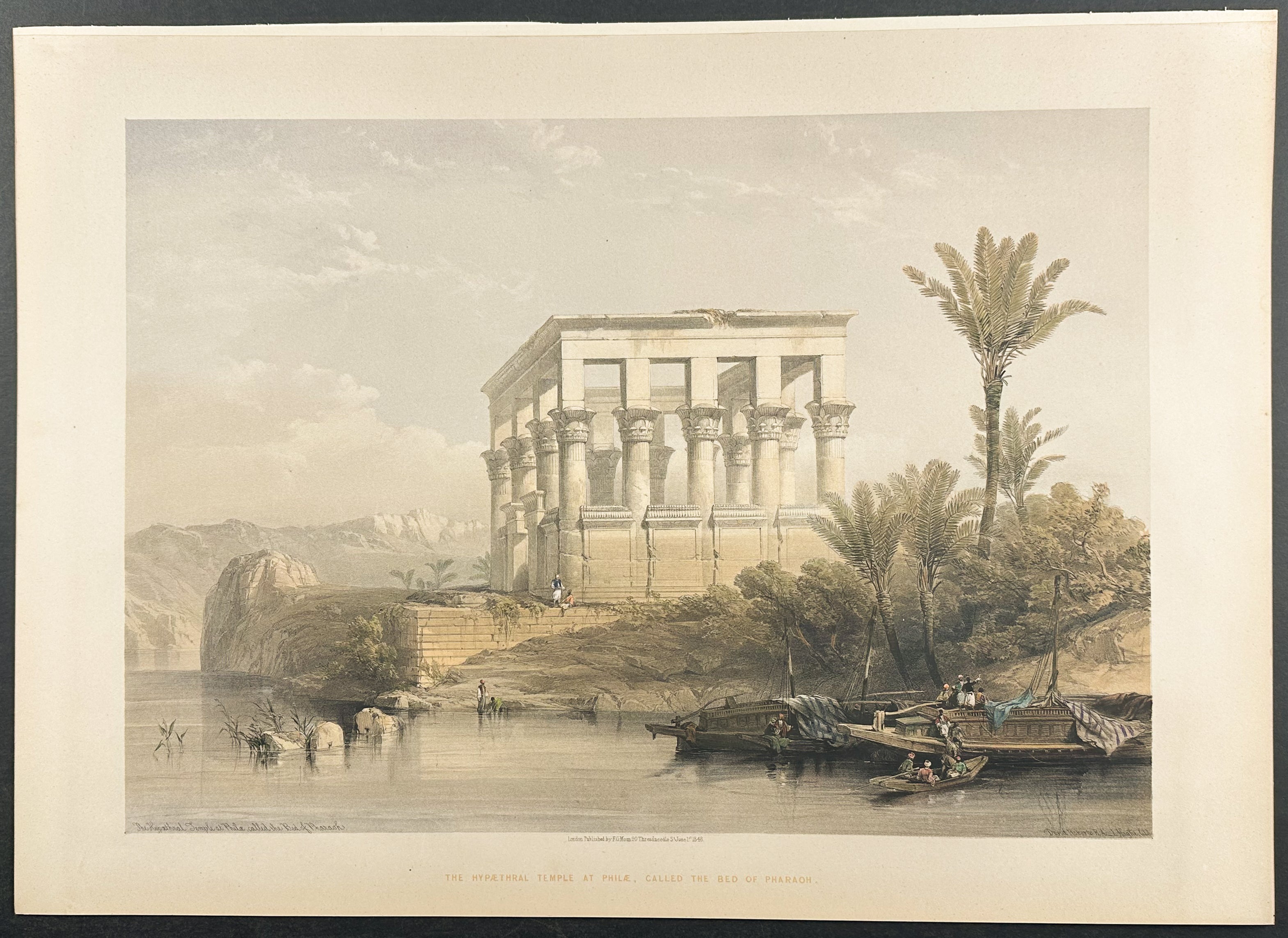 The Hypaethral Temple at Philae, called the Bed of Pharaoh