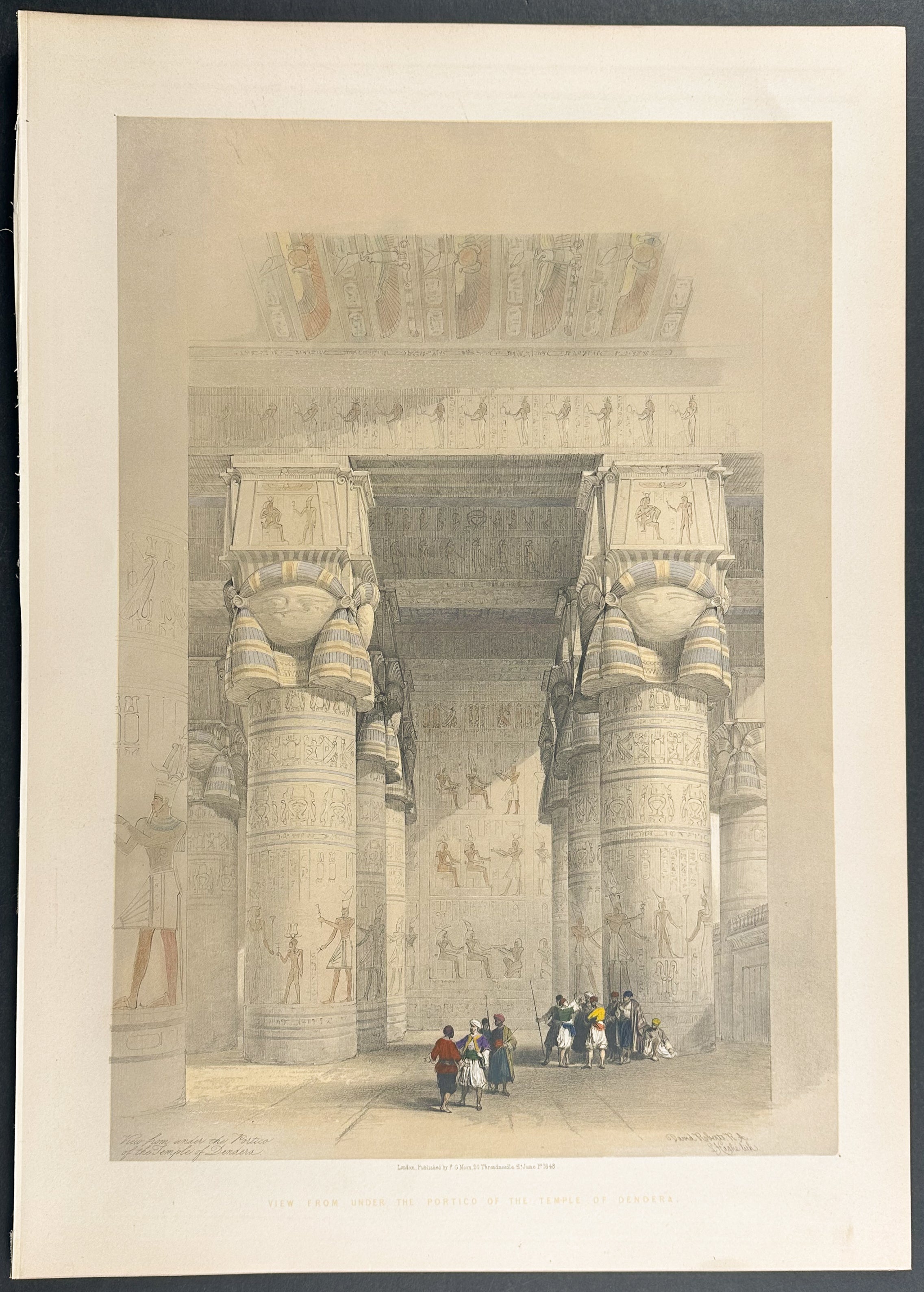 View from Under the Portico of the Temple of Dendera