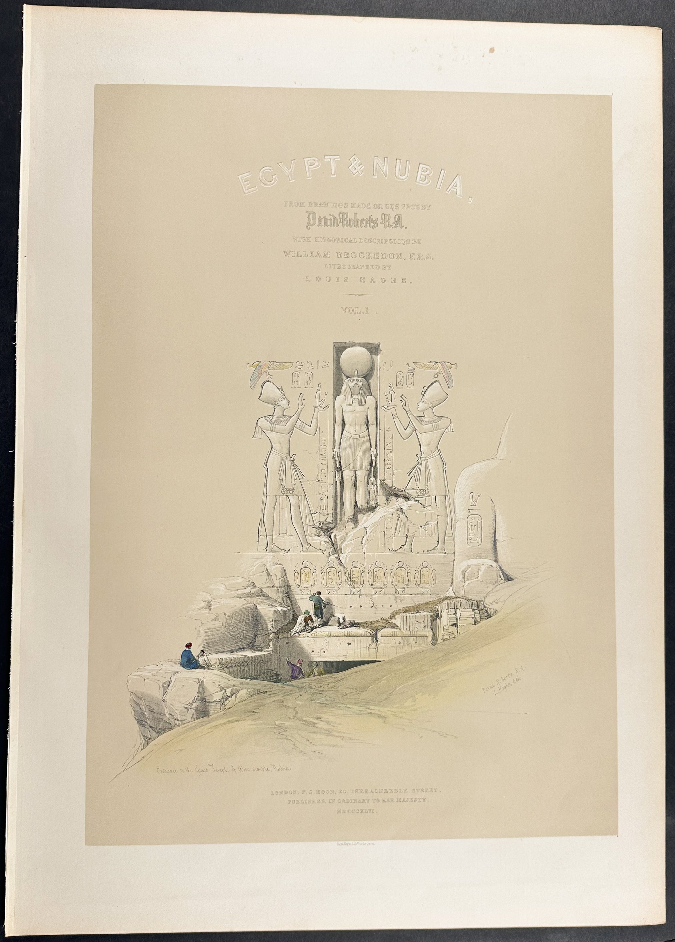 Frontispiece - Entrance to the Great Temple of Aboo-Simbel, Nubia