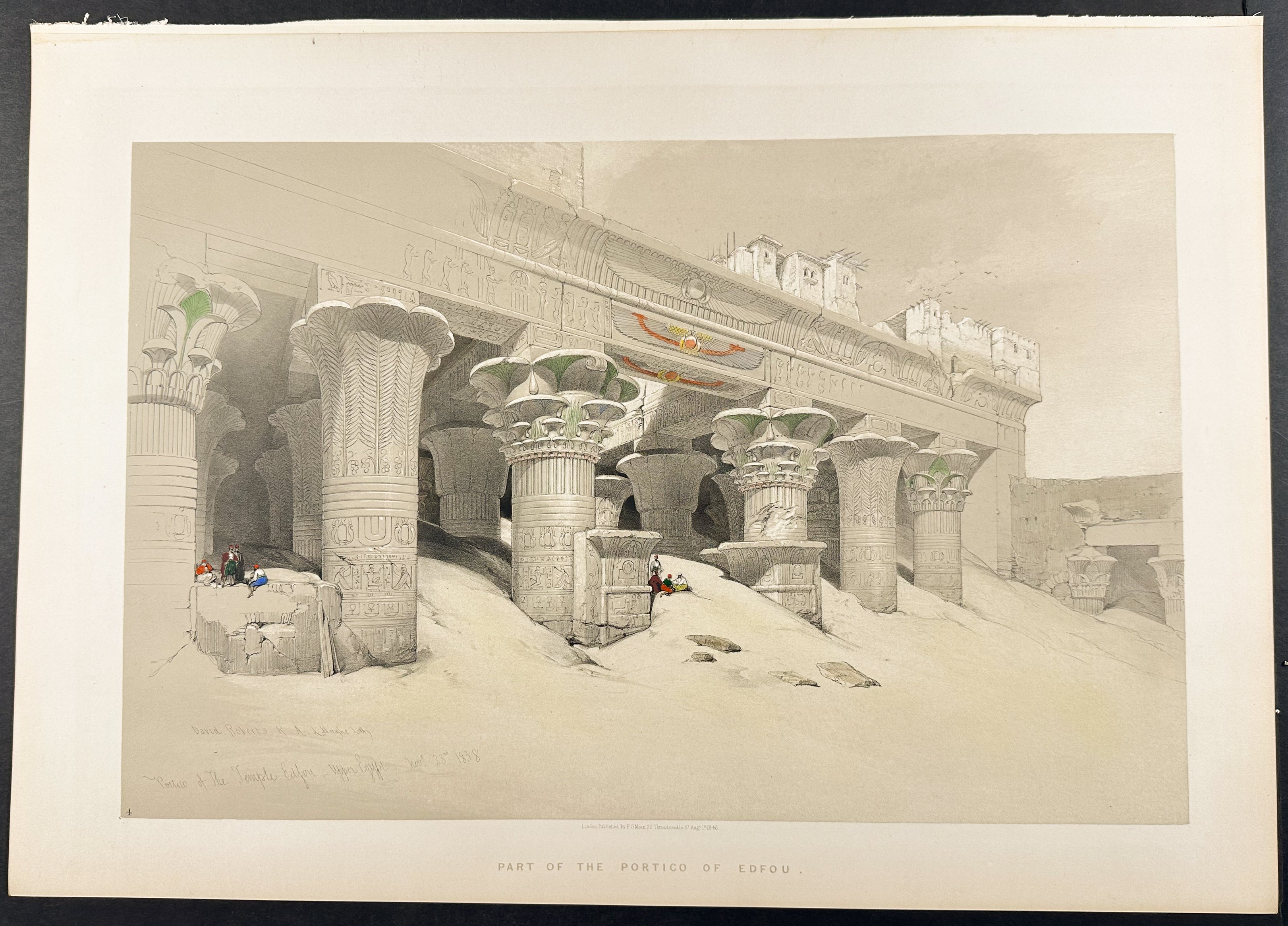 Portico of the Temple of Edfou, Upper Egypt