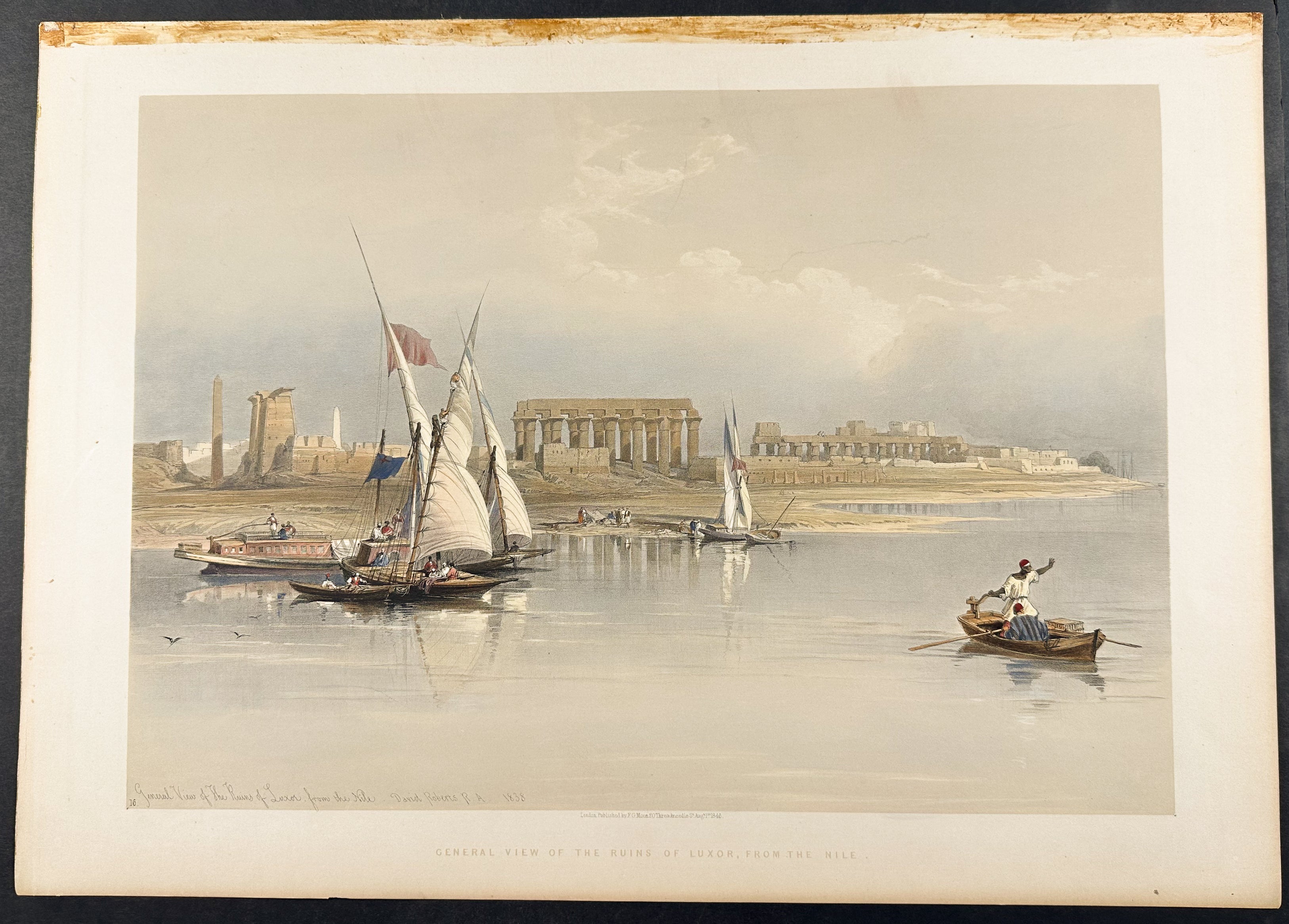 General View of the Ruins of Luxor, from the Nile