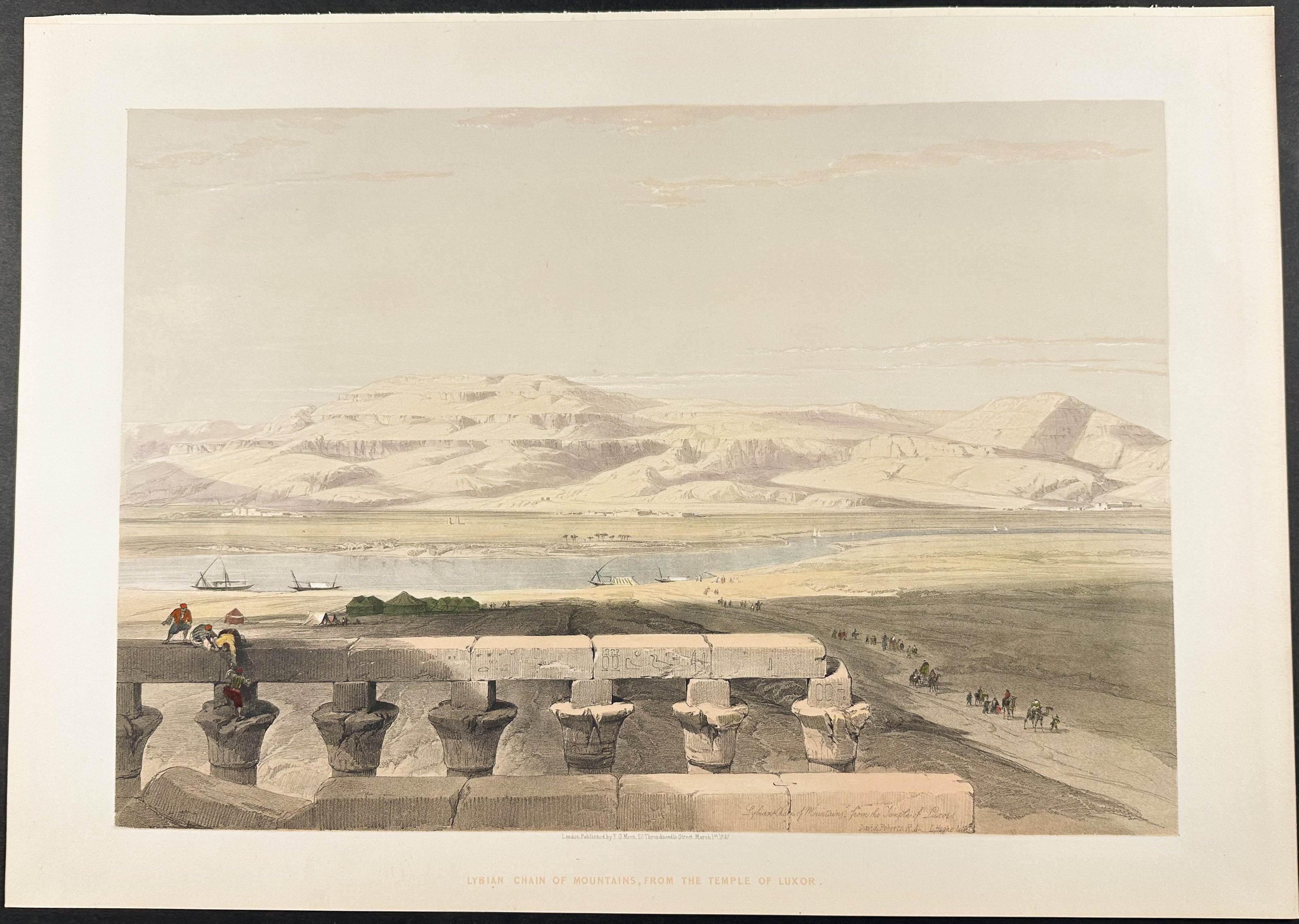 Libyan Chain of Mountains, from the Temple of Luxor