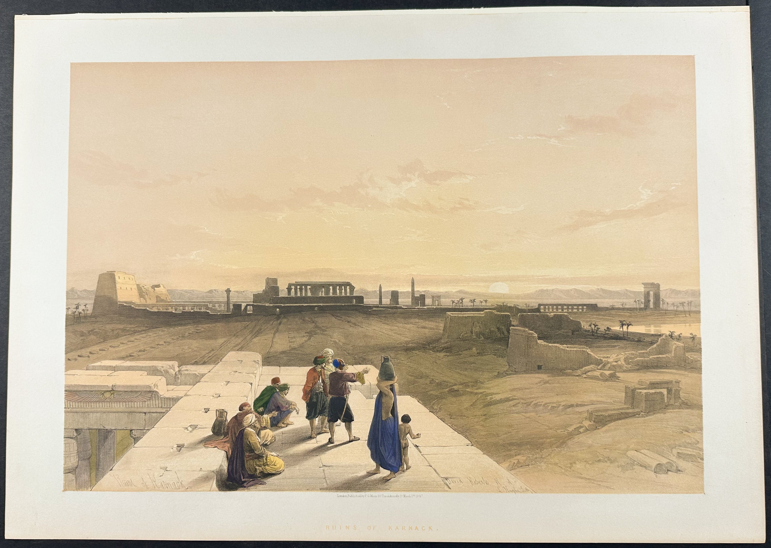 General View of the Ruins of Karnak, from the West