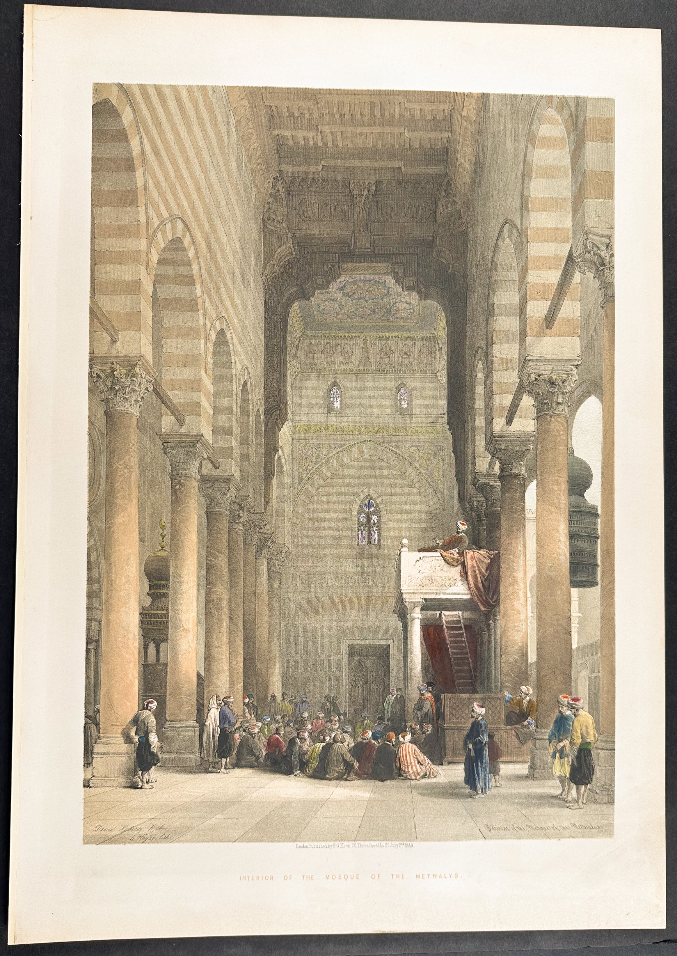 Interior of the Mosque of the Metwalis