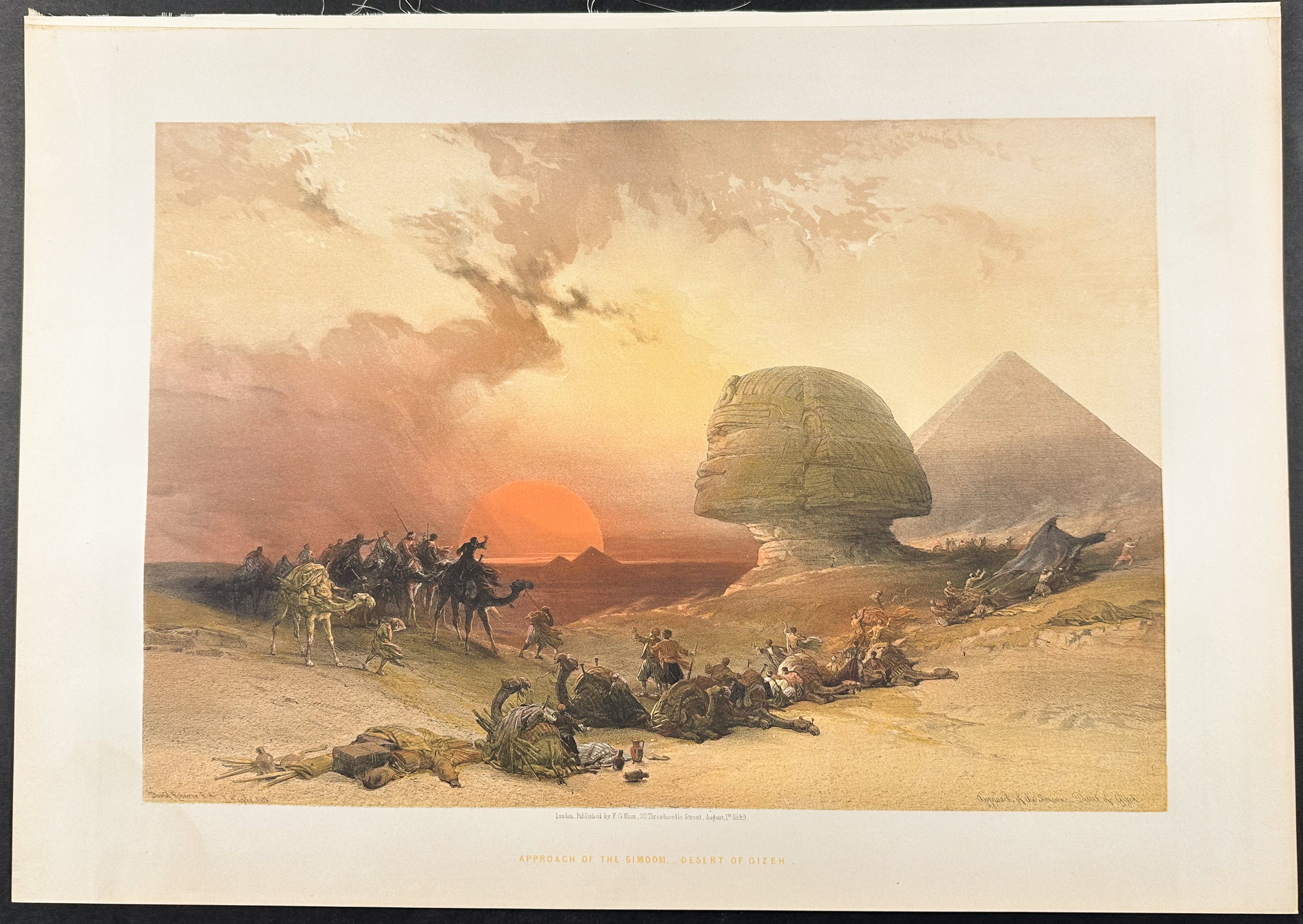 The Simoom in the Desert [Approach of the Simoon, Desert of Gizeh]