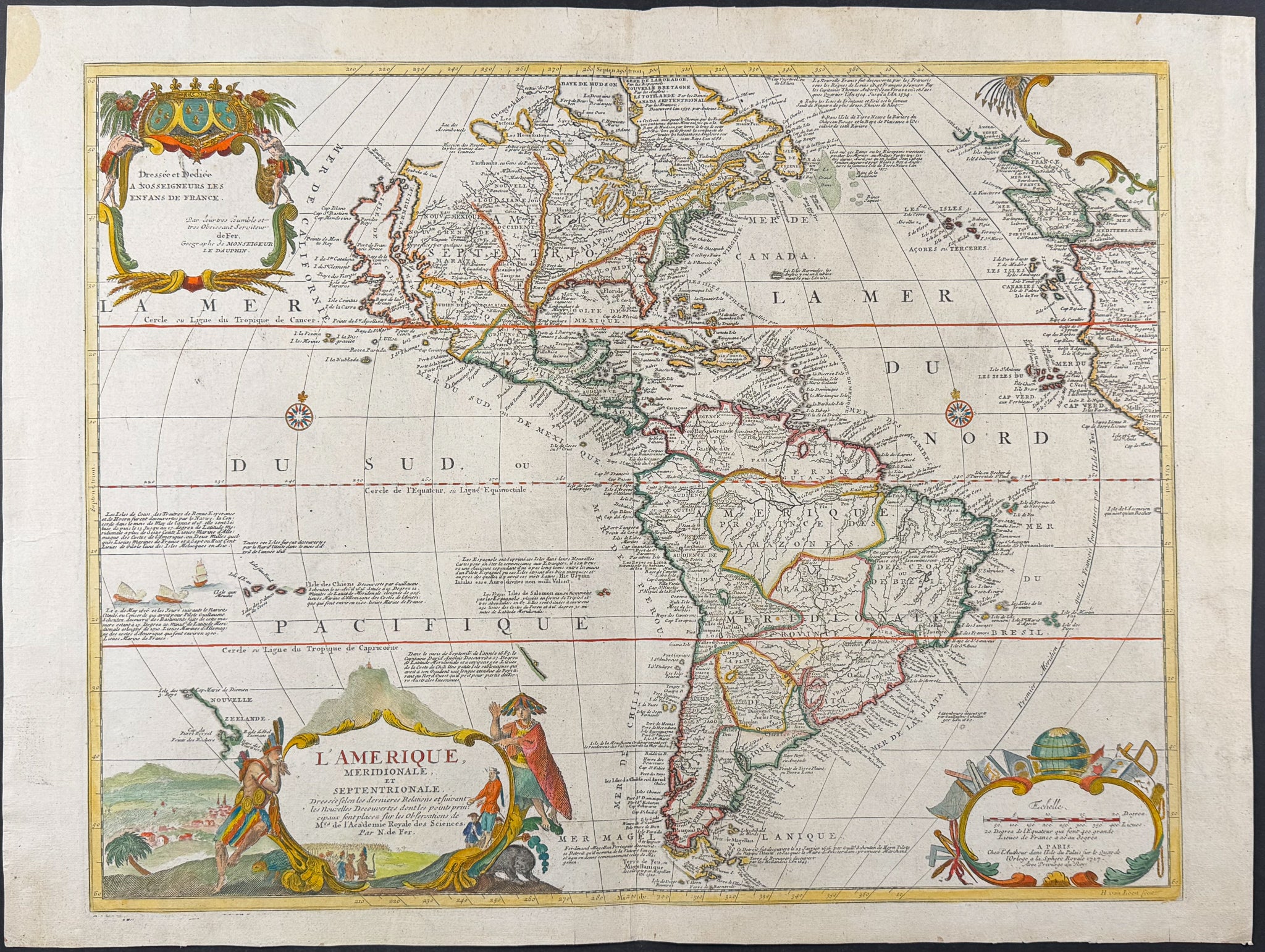 Map of the Americas [L’Amerique, Meridionale, et Septentrionale]