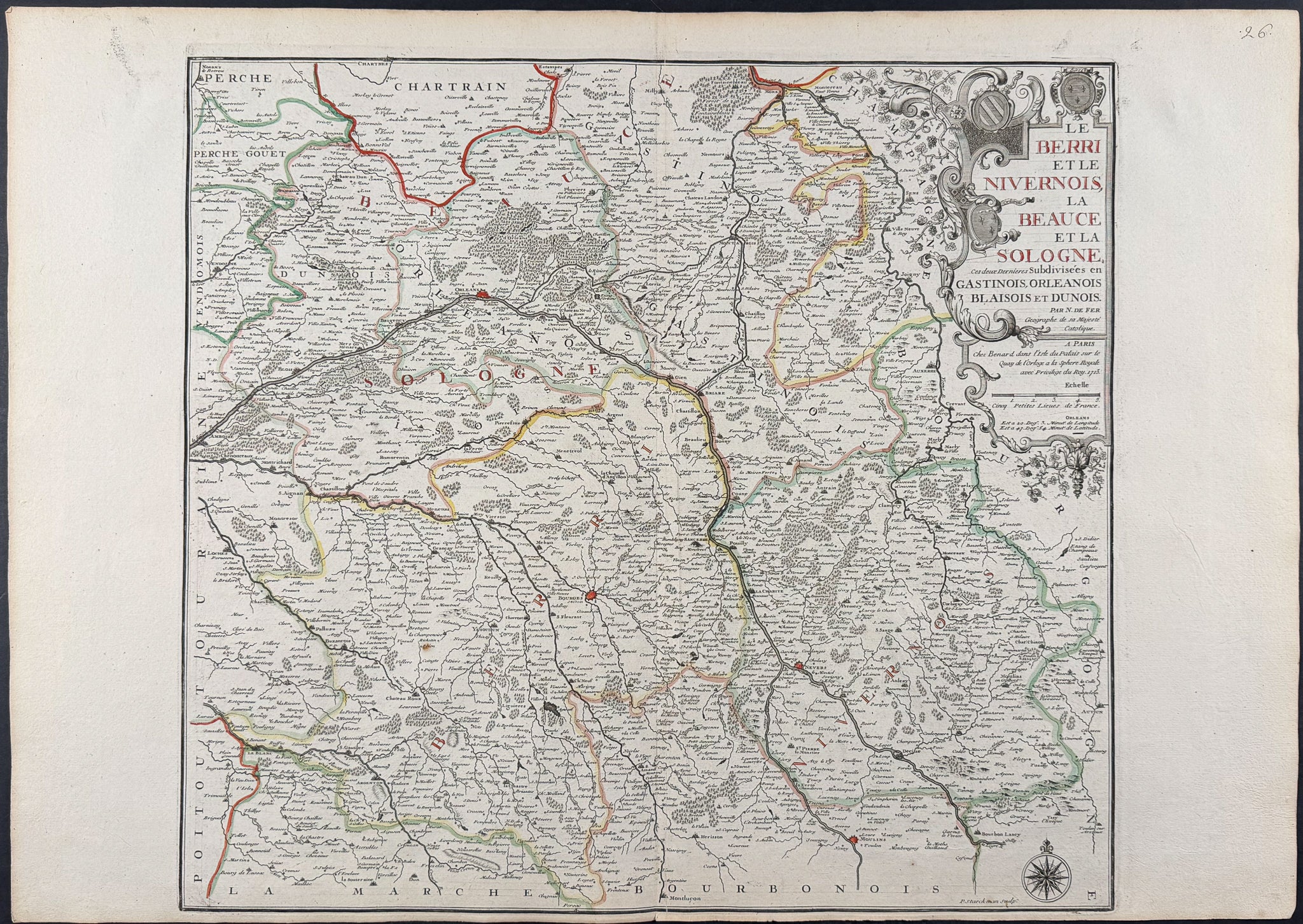Regional Map of France (Nivernois)