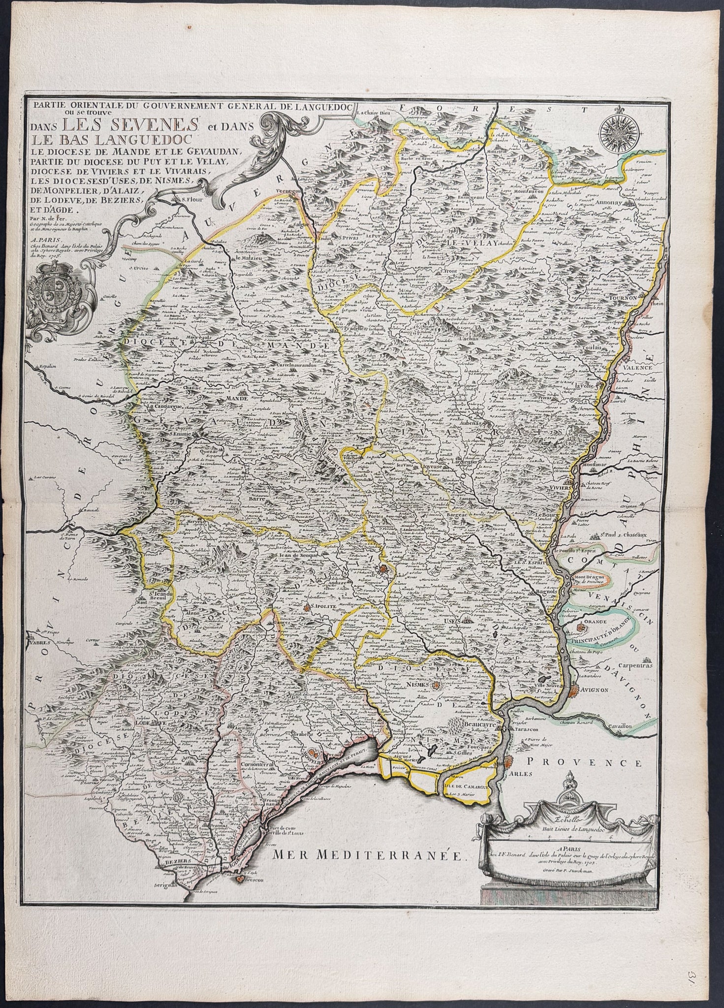 Regional Map of France (Languedoc)